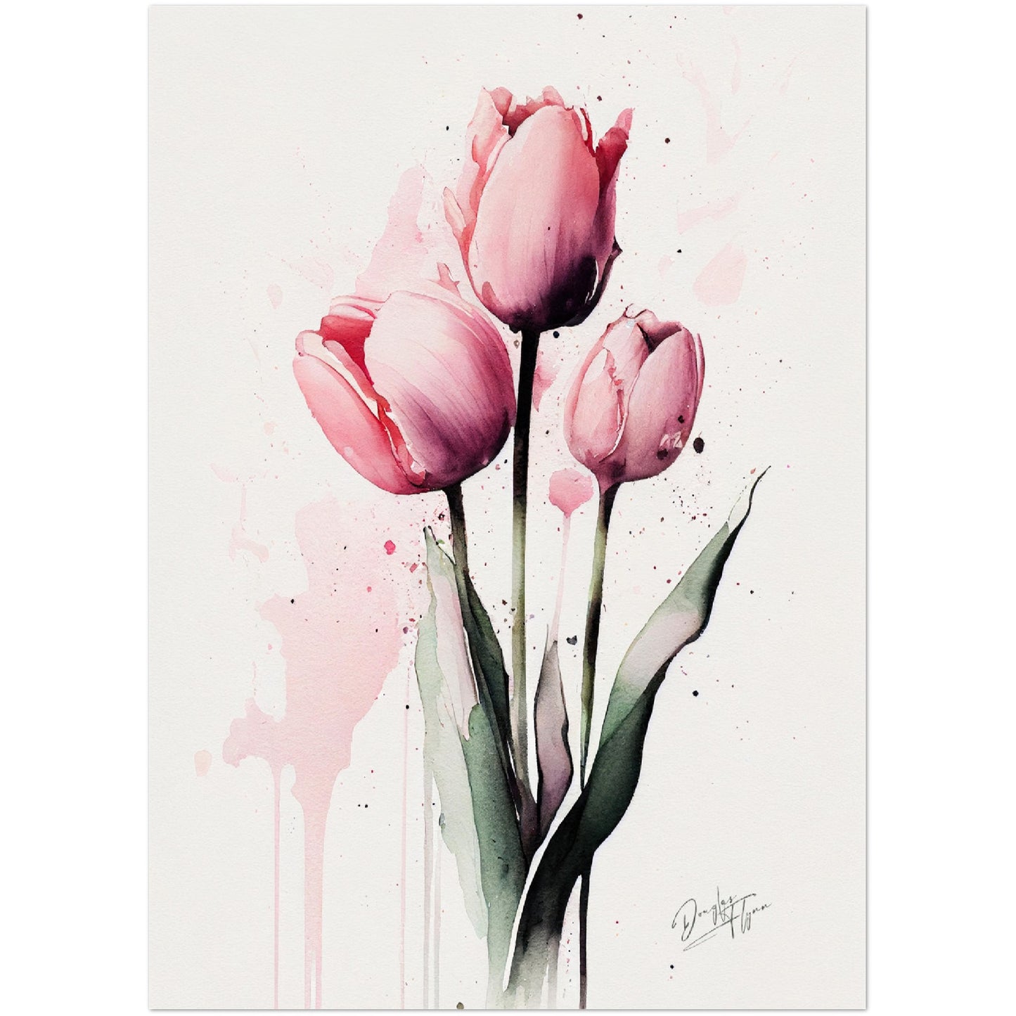 »Tulip Wanderlust« retro poster