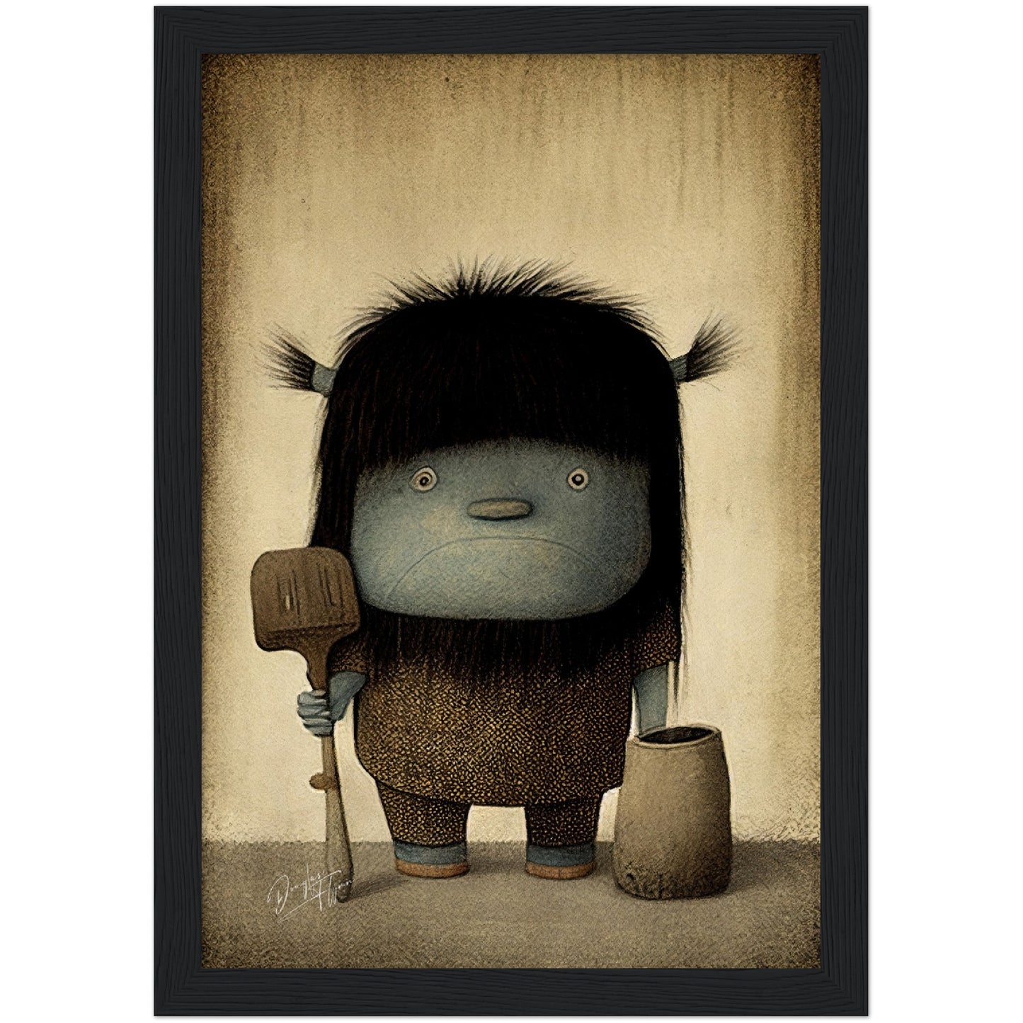 »Contrary Troll« retro poster