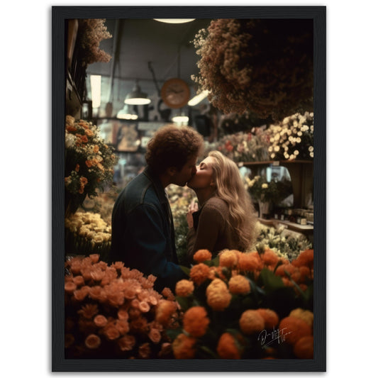 »Love's First Kiss« retroposter