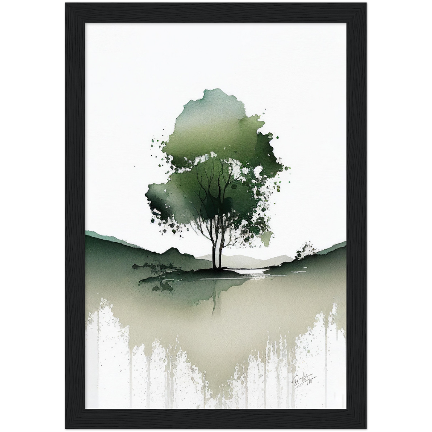 »My Green Trees« retro poster