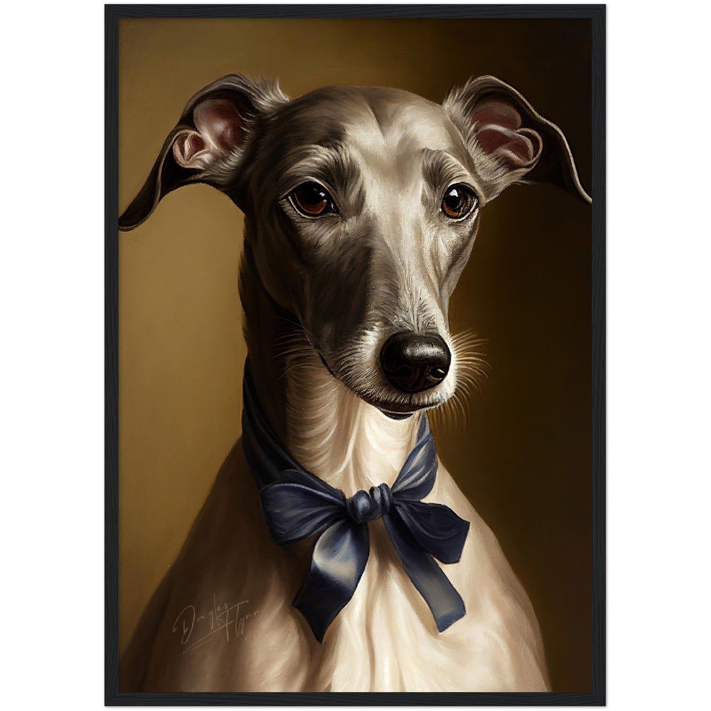 »Greyhound med rosett«