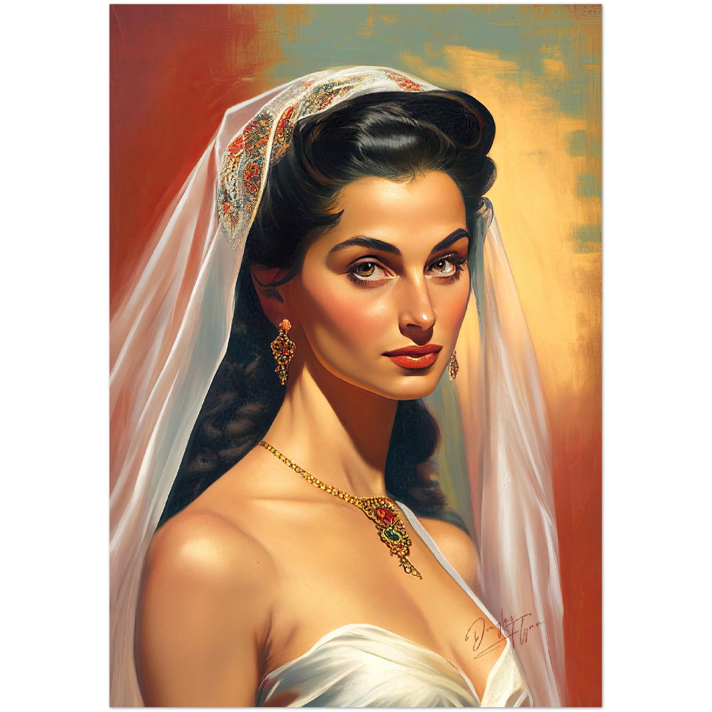 »Bridal Glamour« retro poster