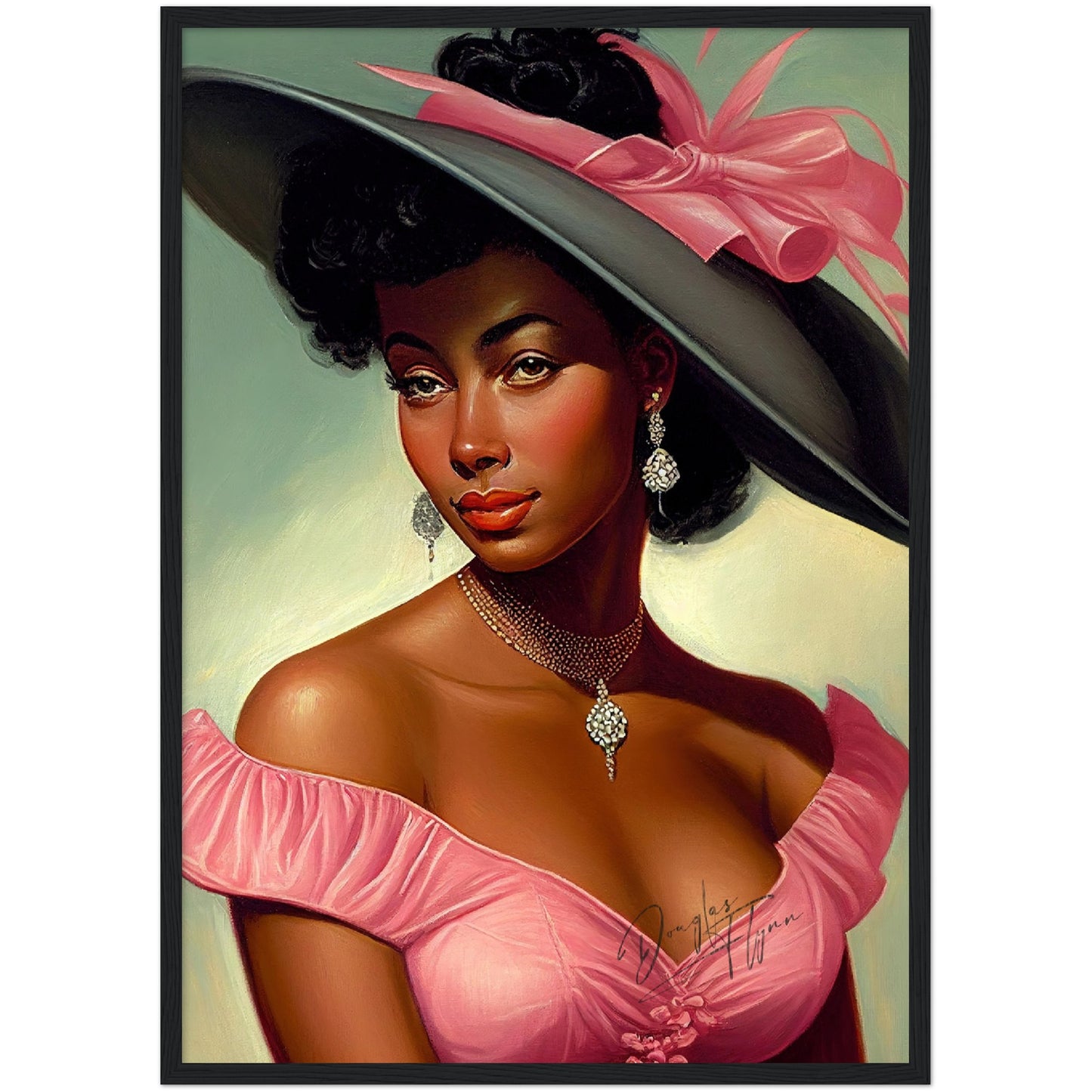 »Rachel's Regal Gaze« retro poster