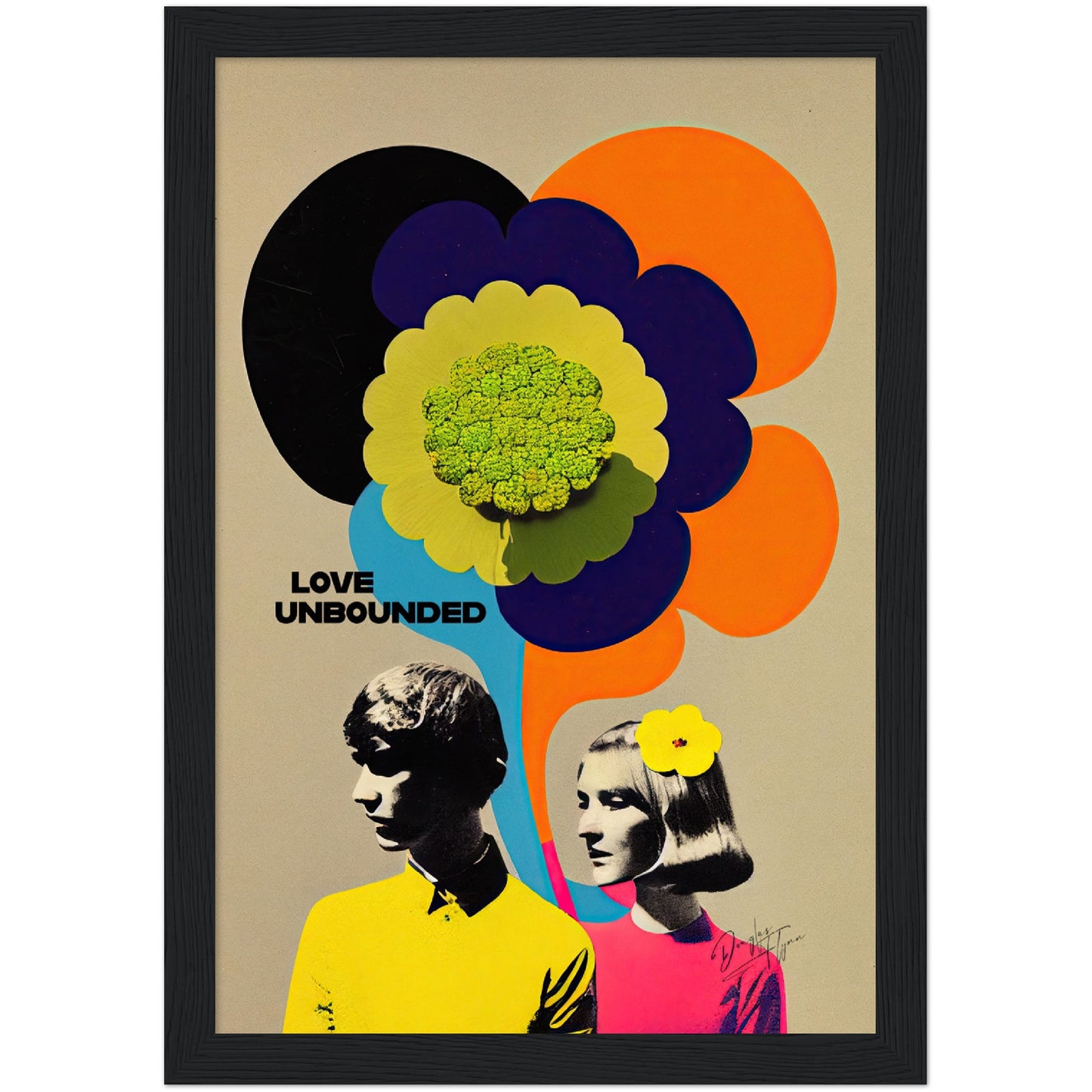 »Love Unbounded«retro poster