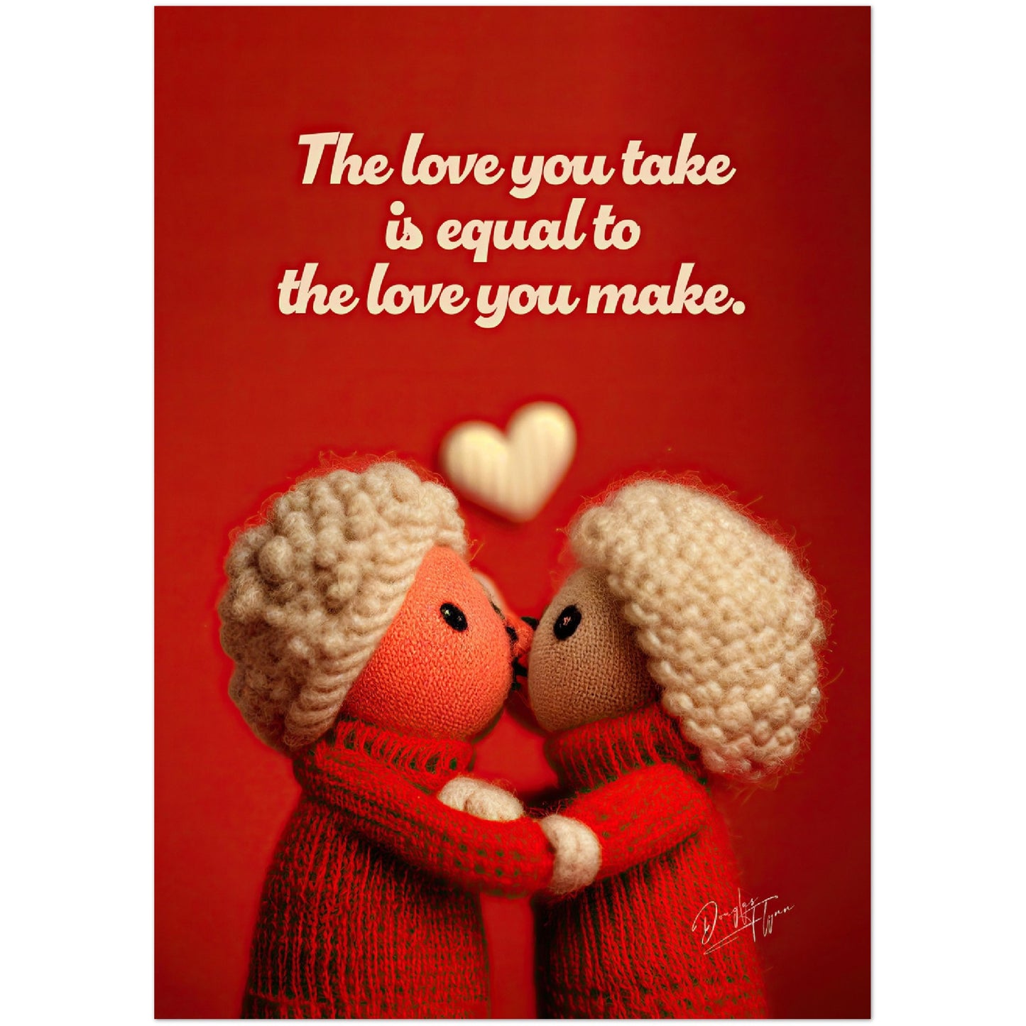 »The Love You Take« retro poster