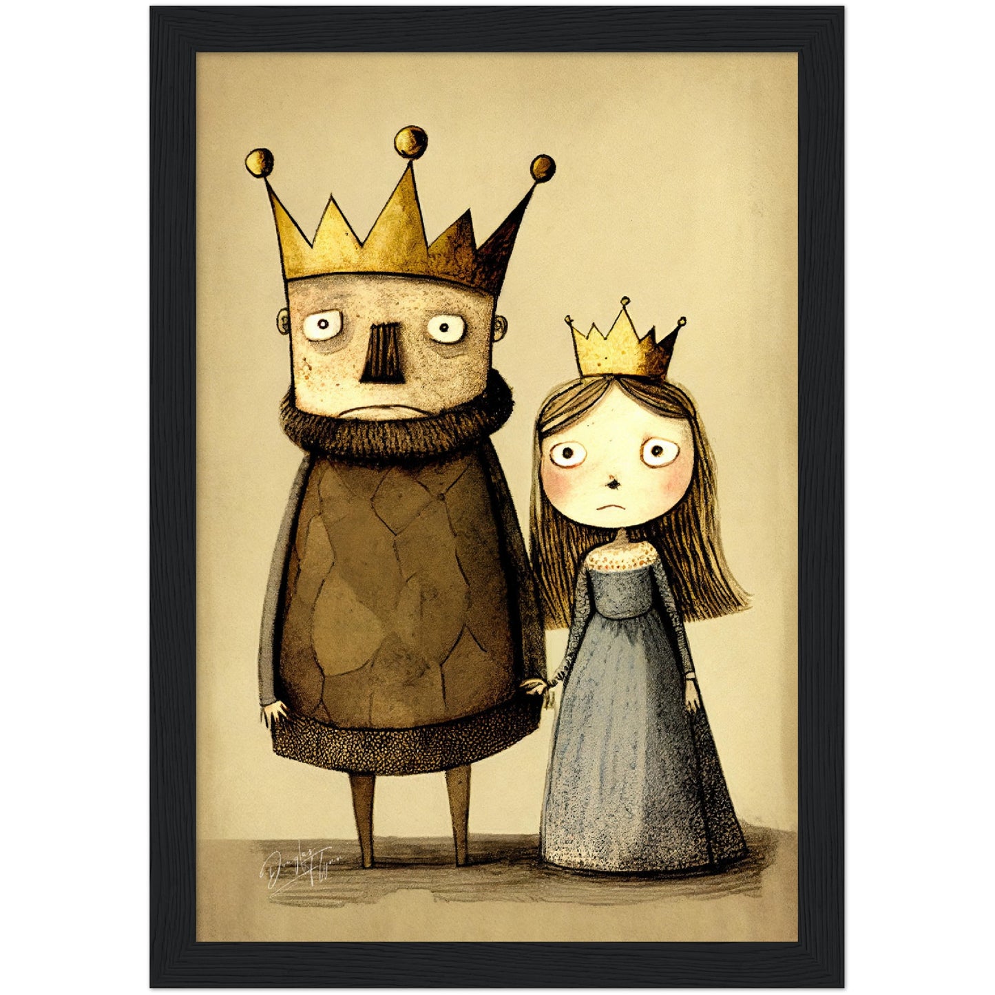 »King Crabby-pants And Cranky Queen Bee« retro poster