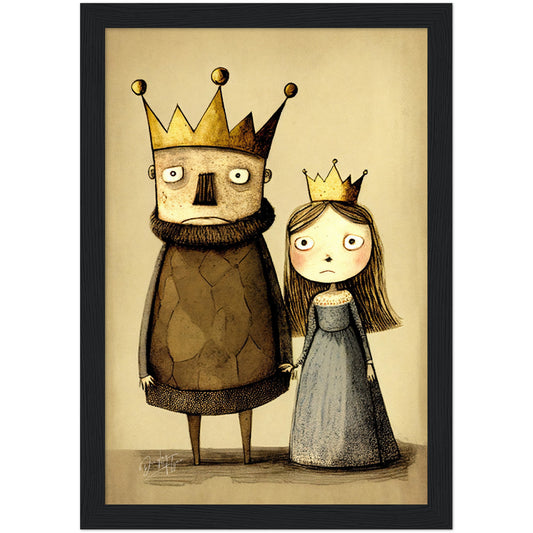 »King Crabby-pants And Cranky Queen Bee« retro poster