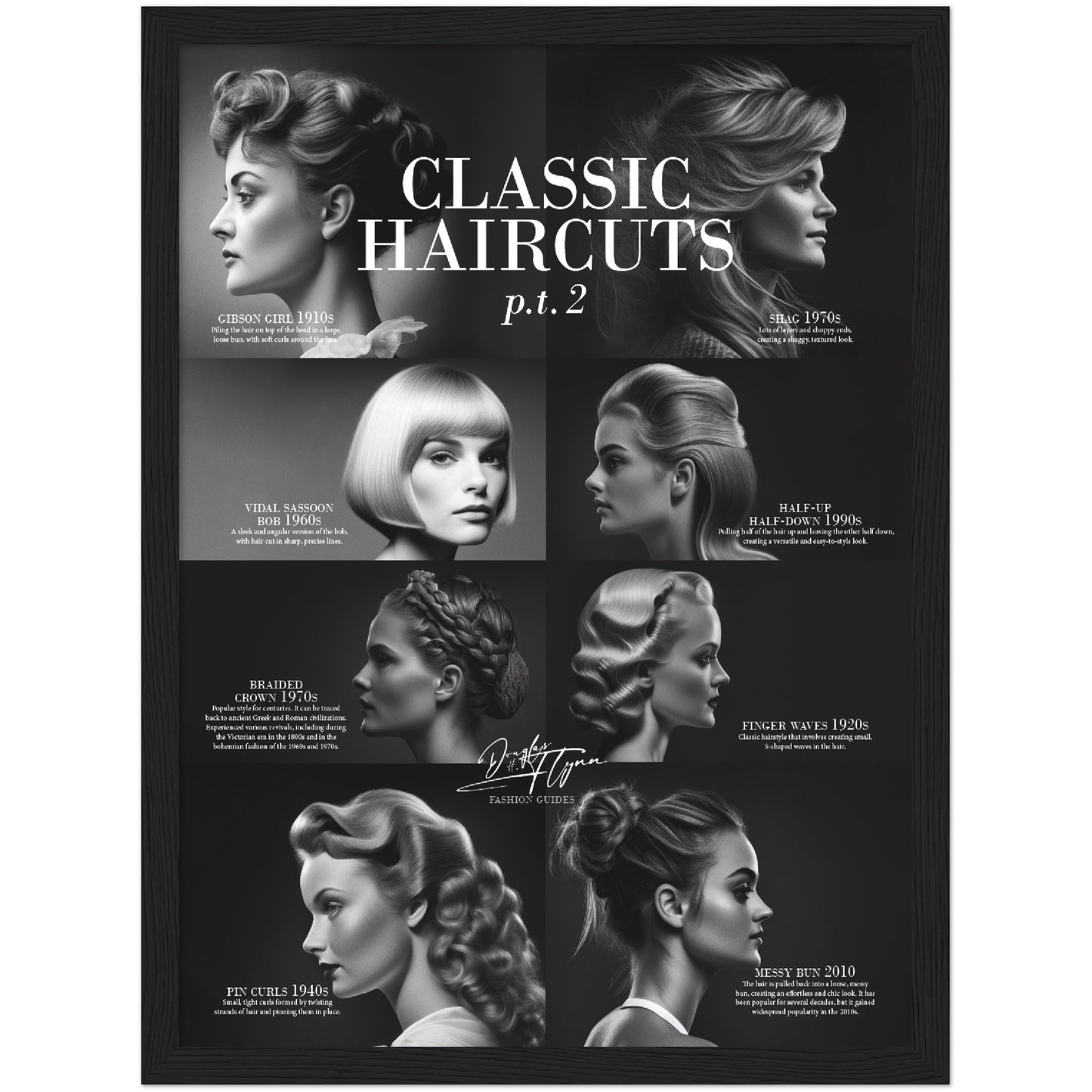 »Classic Haircuts, pt 2« retro poster
