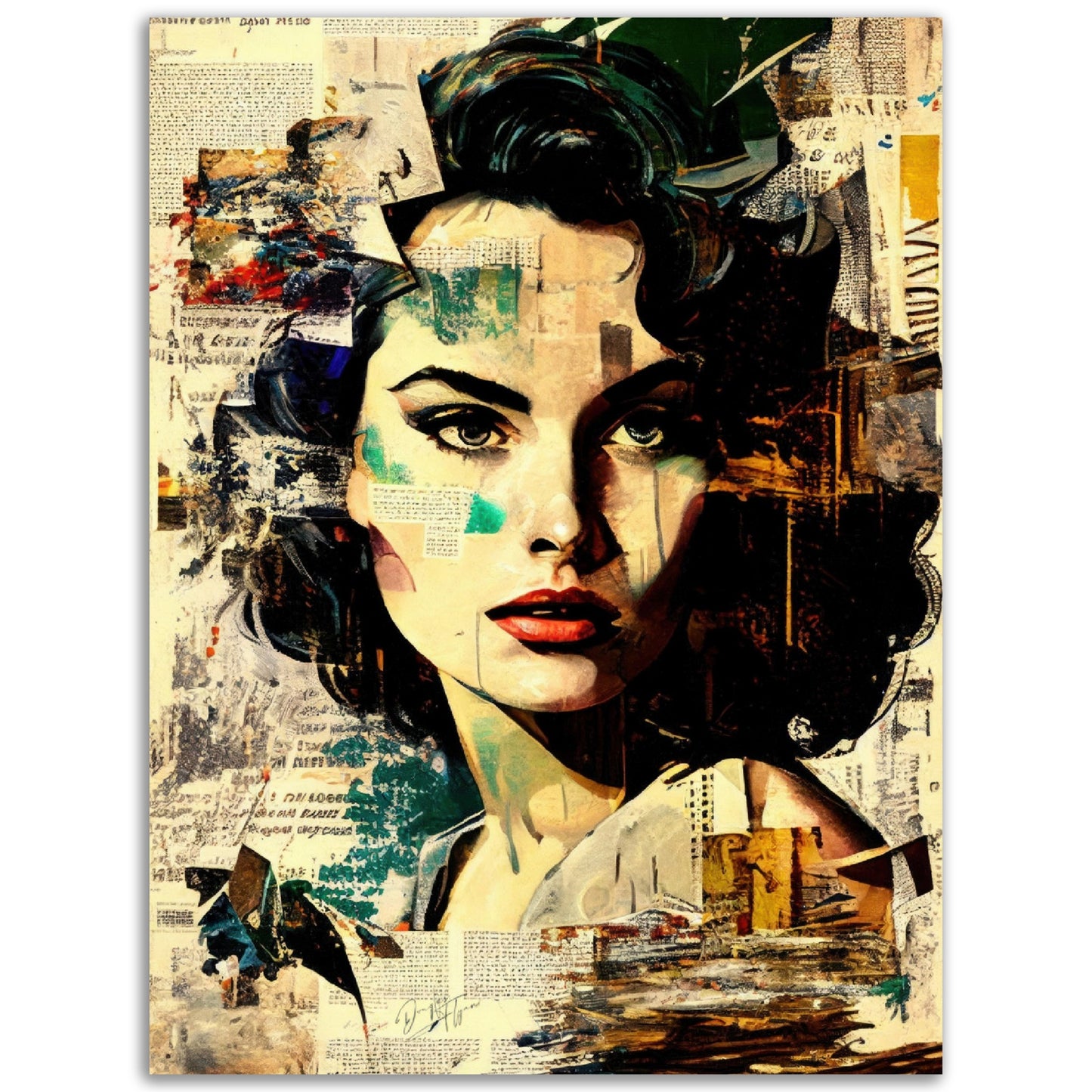 »Blend Portrait« retroposter