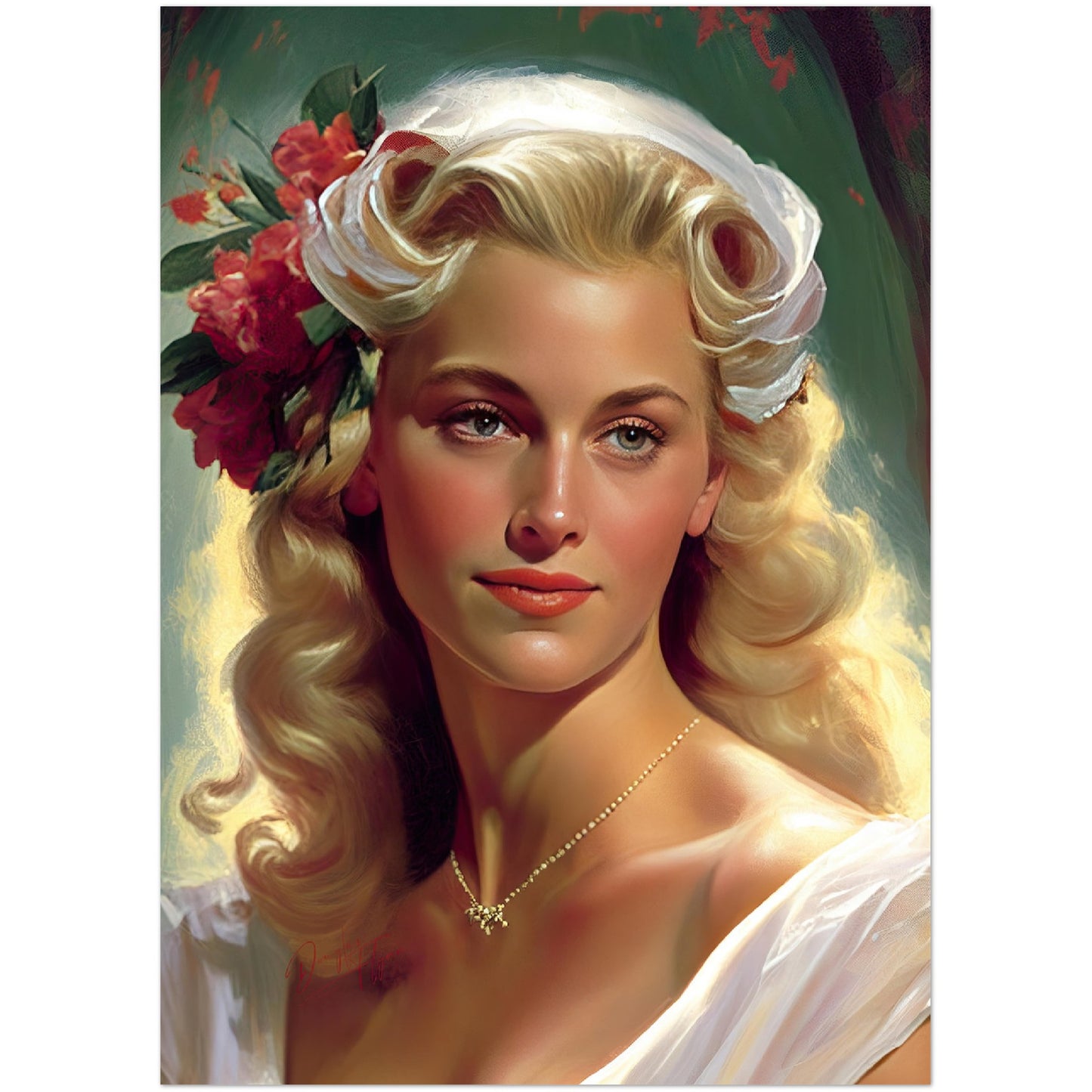 »Charming Wedding« retro poster