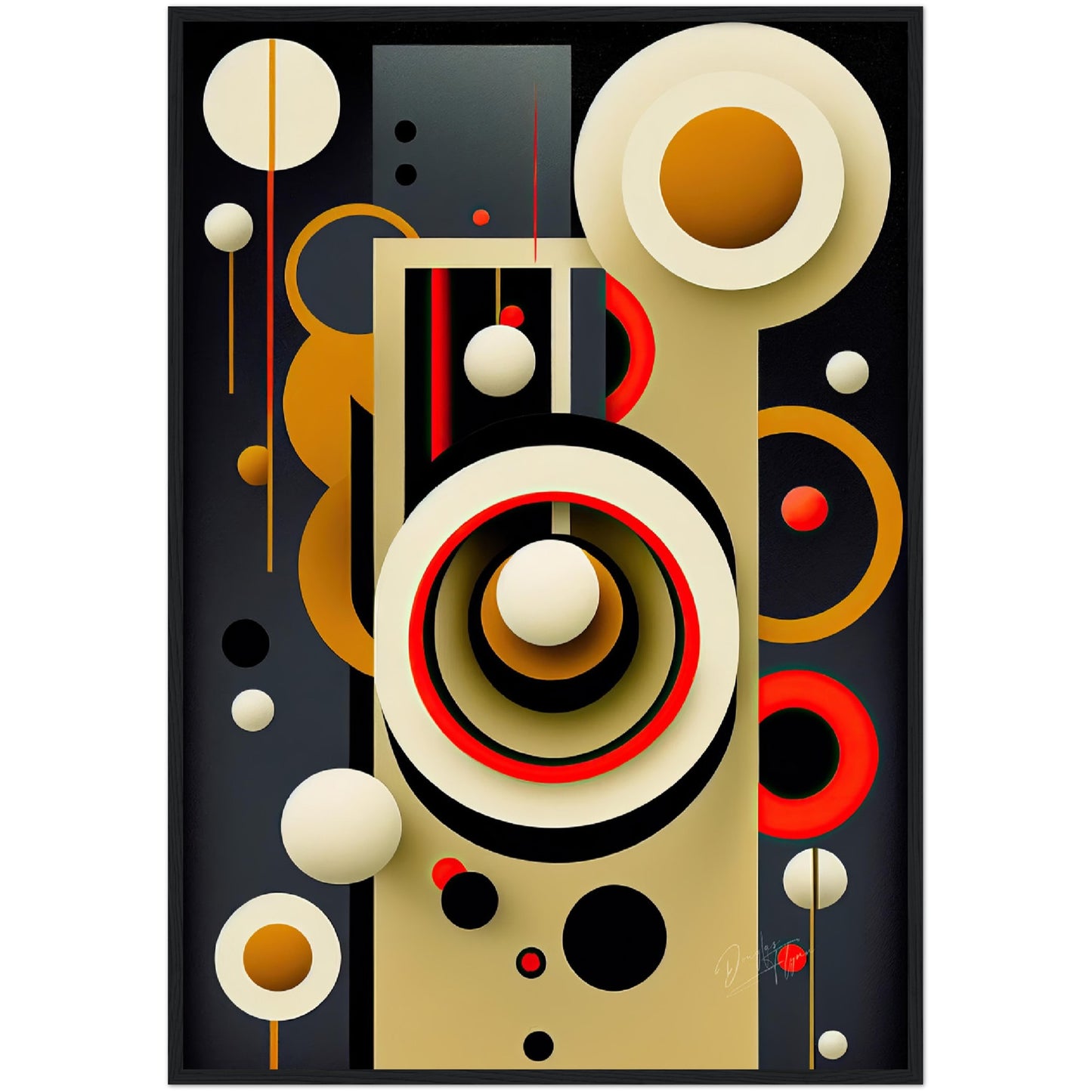 »Radiant Imbalances« retro poster
