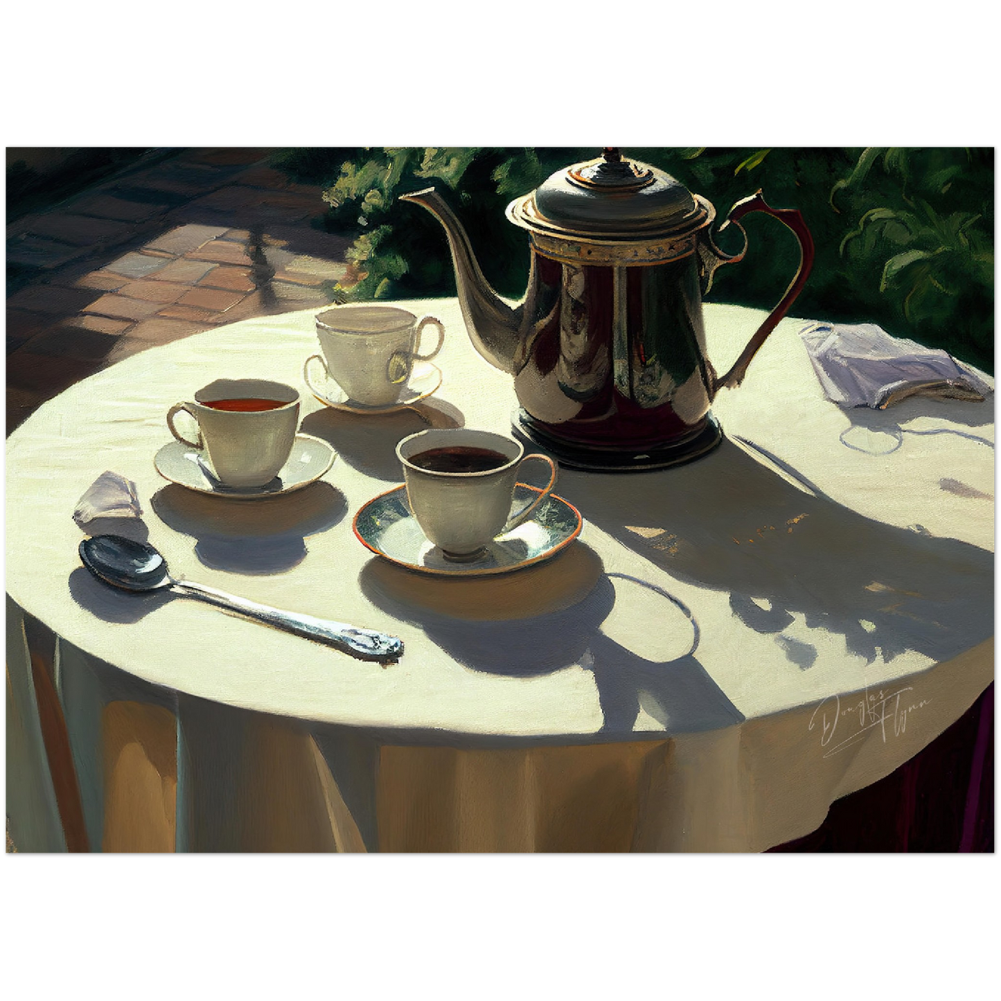 »Table for lovers« retro poster