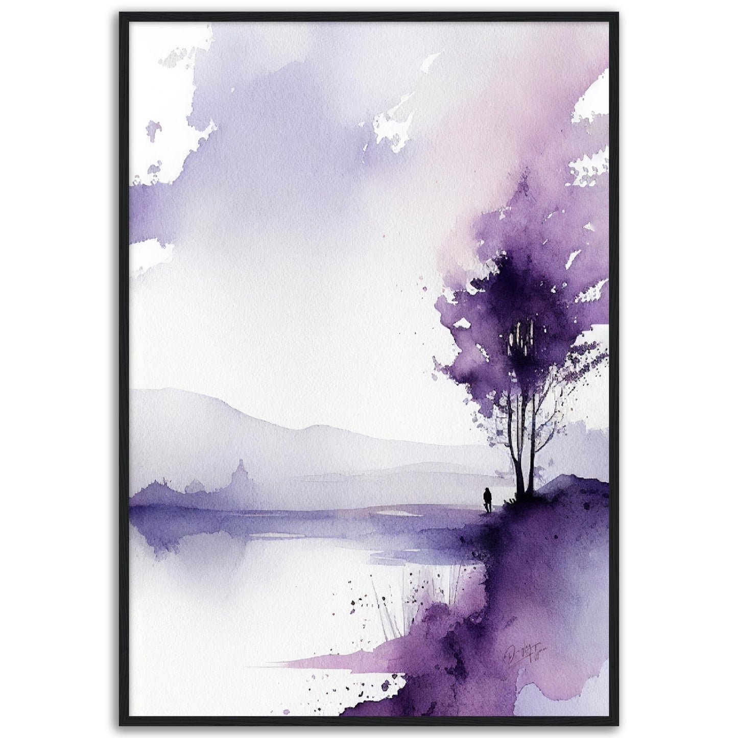 »A Purple Night« retro poster