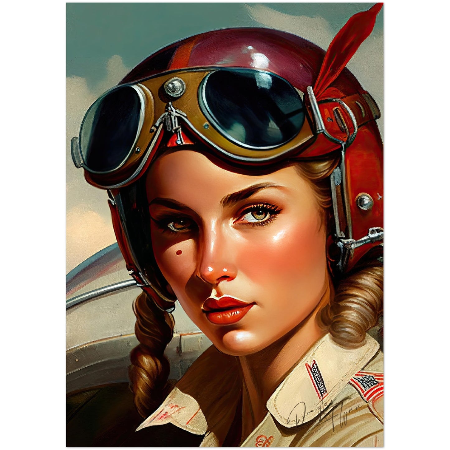 »My guns are hot« retro poster