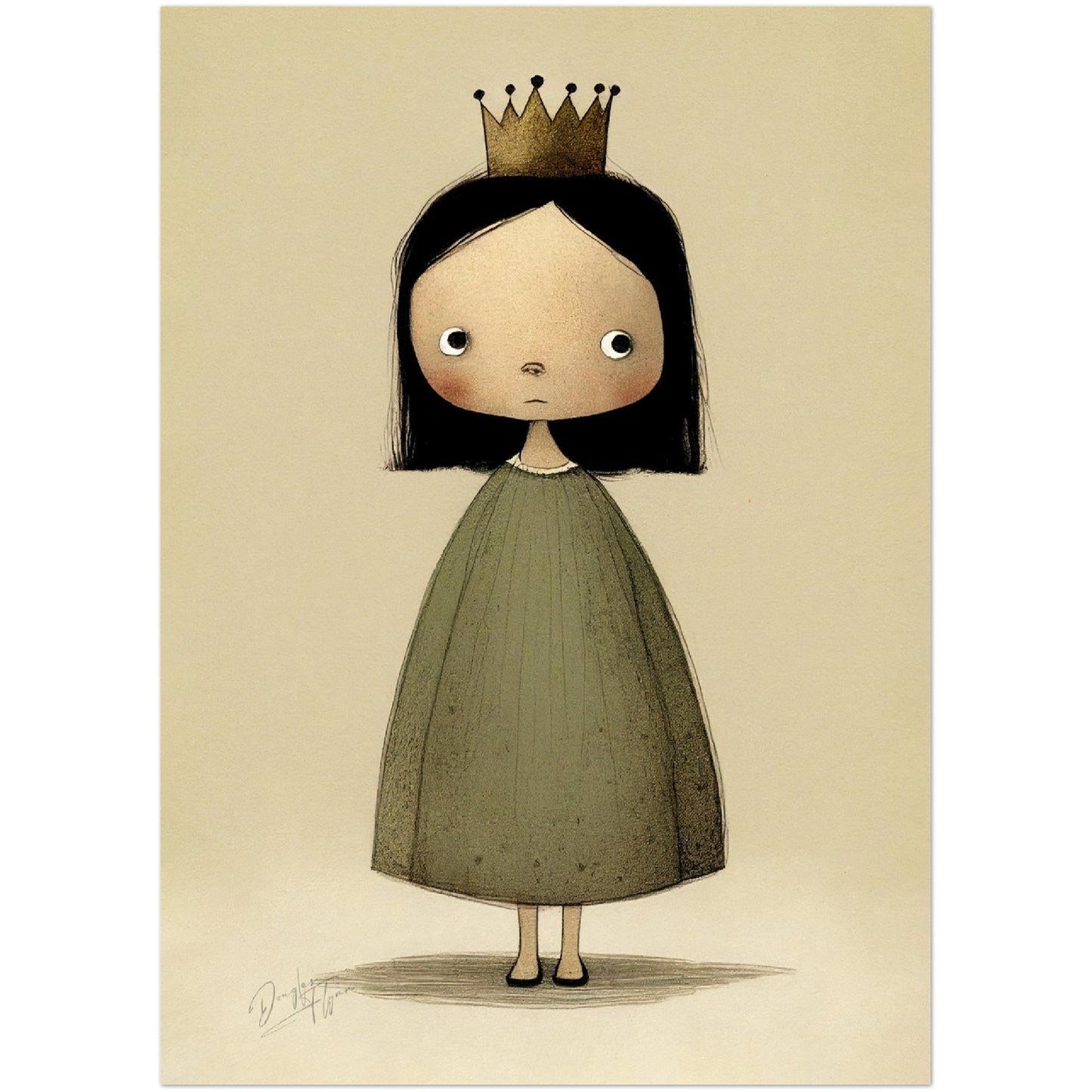 »Moody Little Royal« retro poster