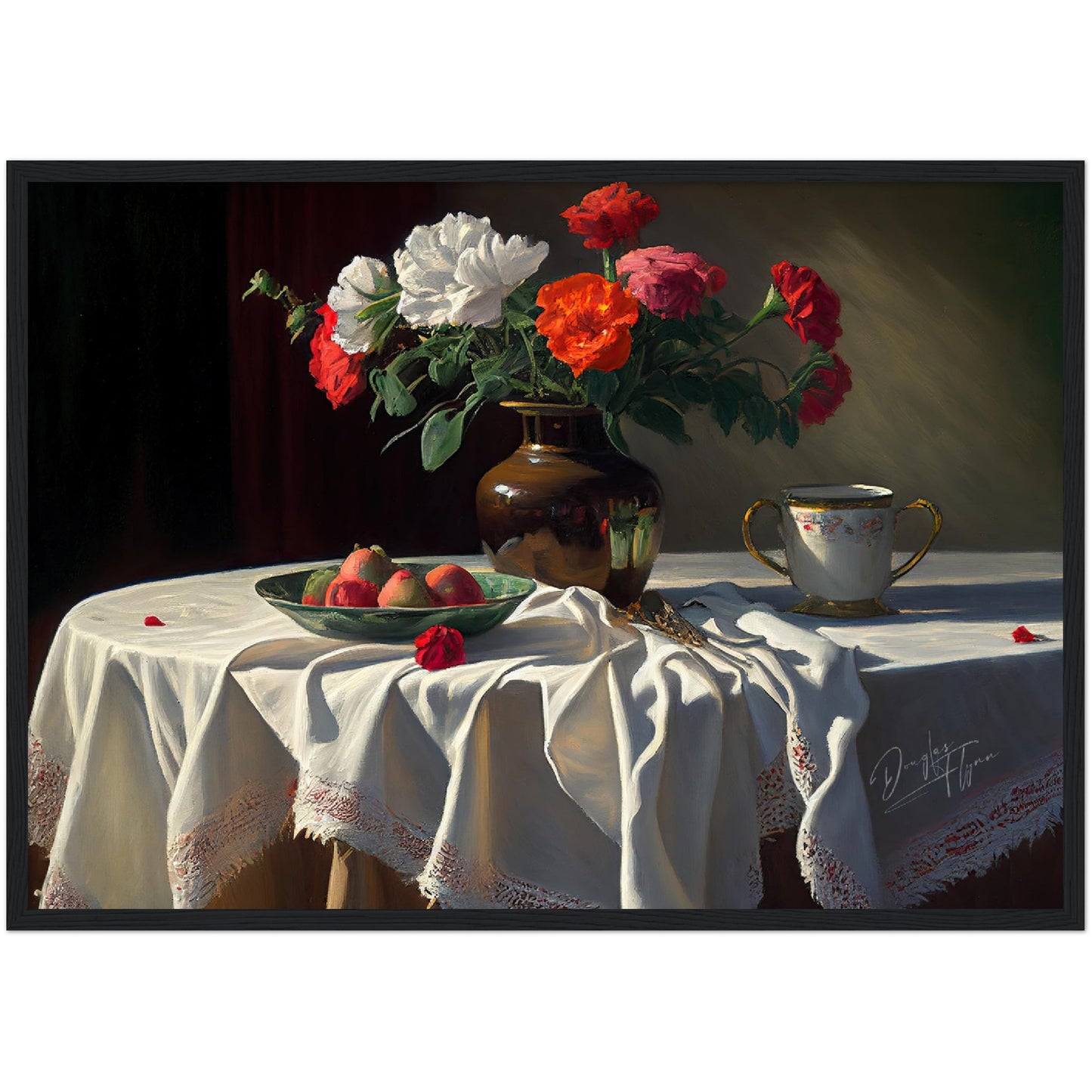 »Dreams at the dining table« retro poster