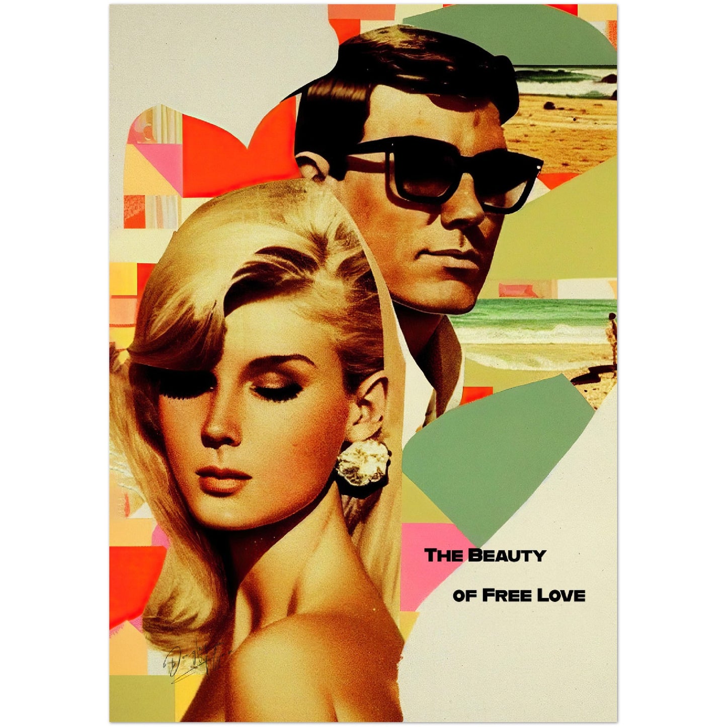 »The Beauty of Free Love«retro poster