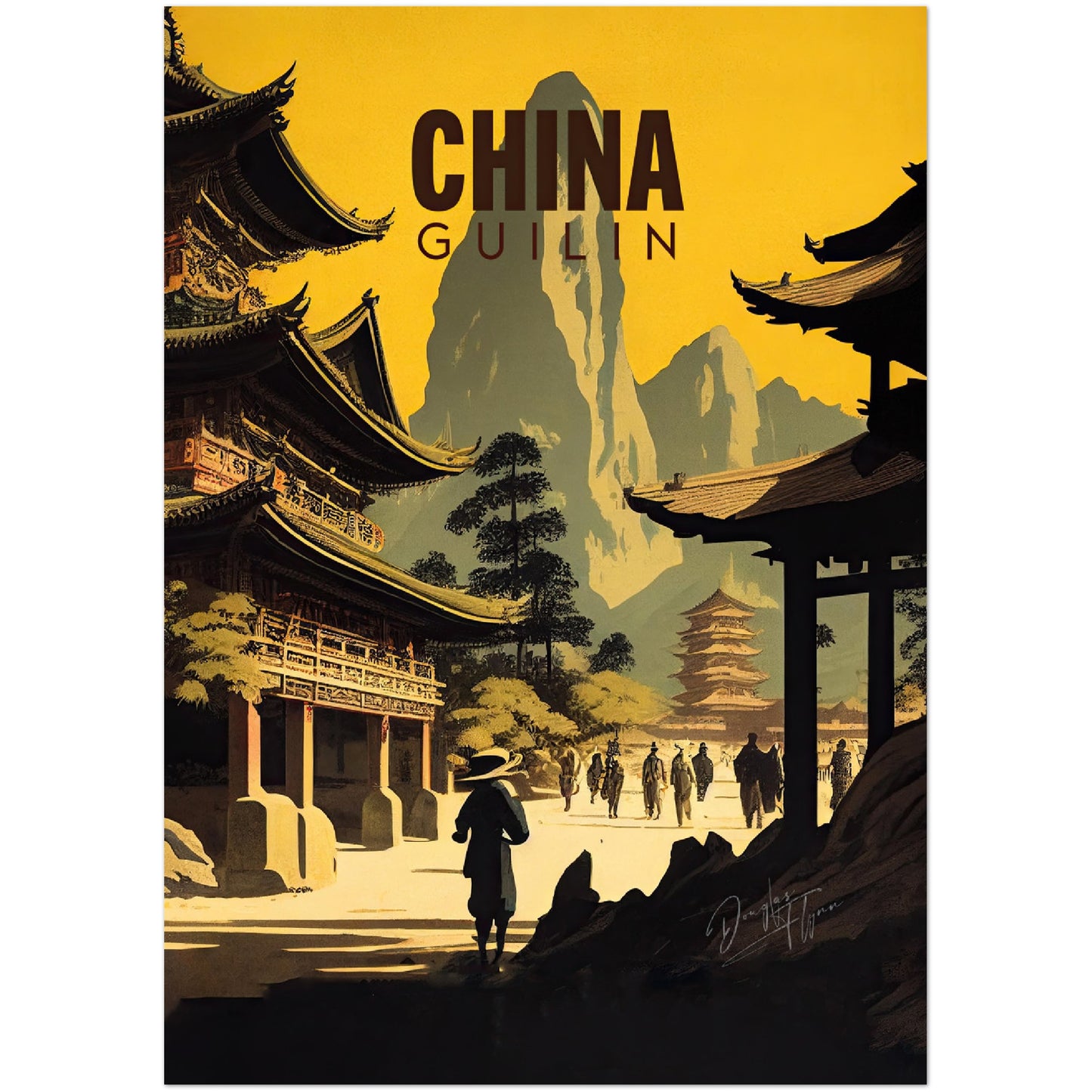 »China, travel poster no 1« retro poster