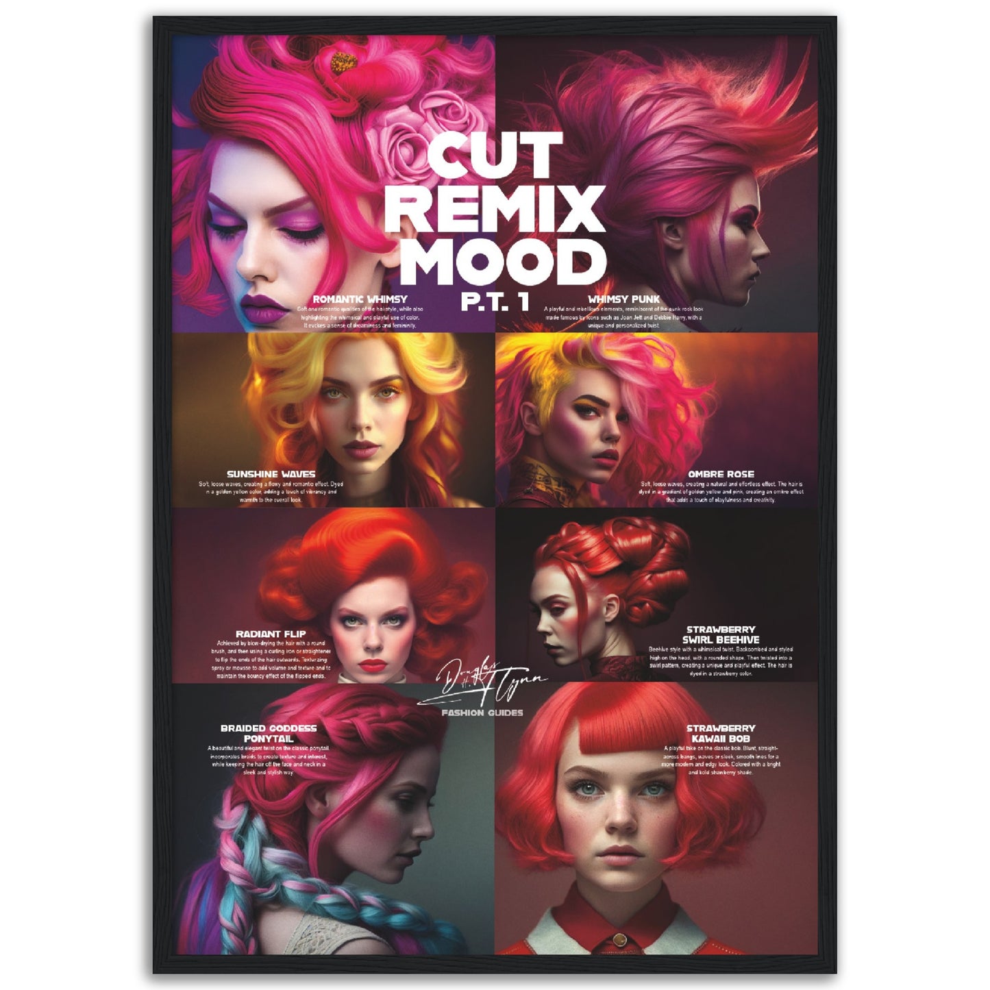 »Cut Remix Mood, pt 1« retro poster