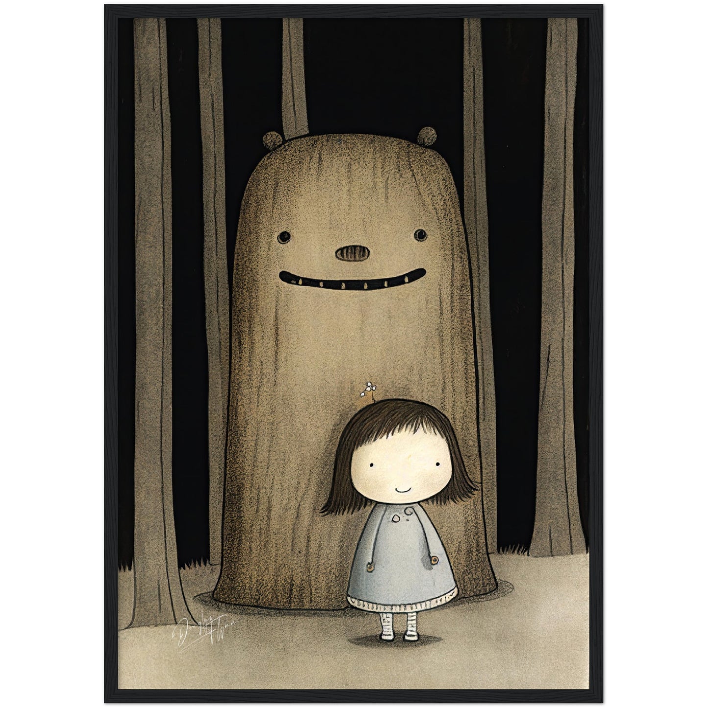»Fussy Little Princess Walking Home« retro poster