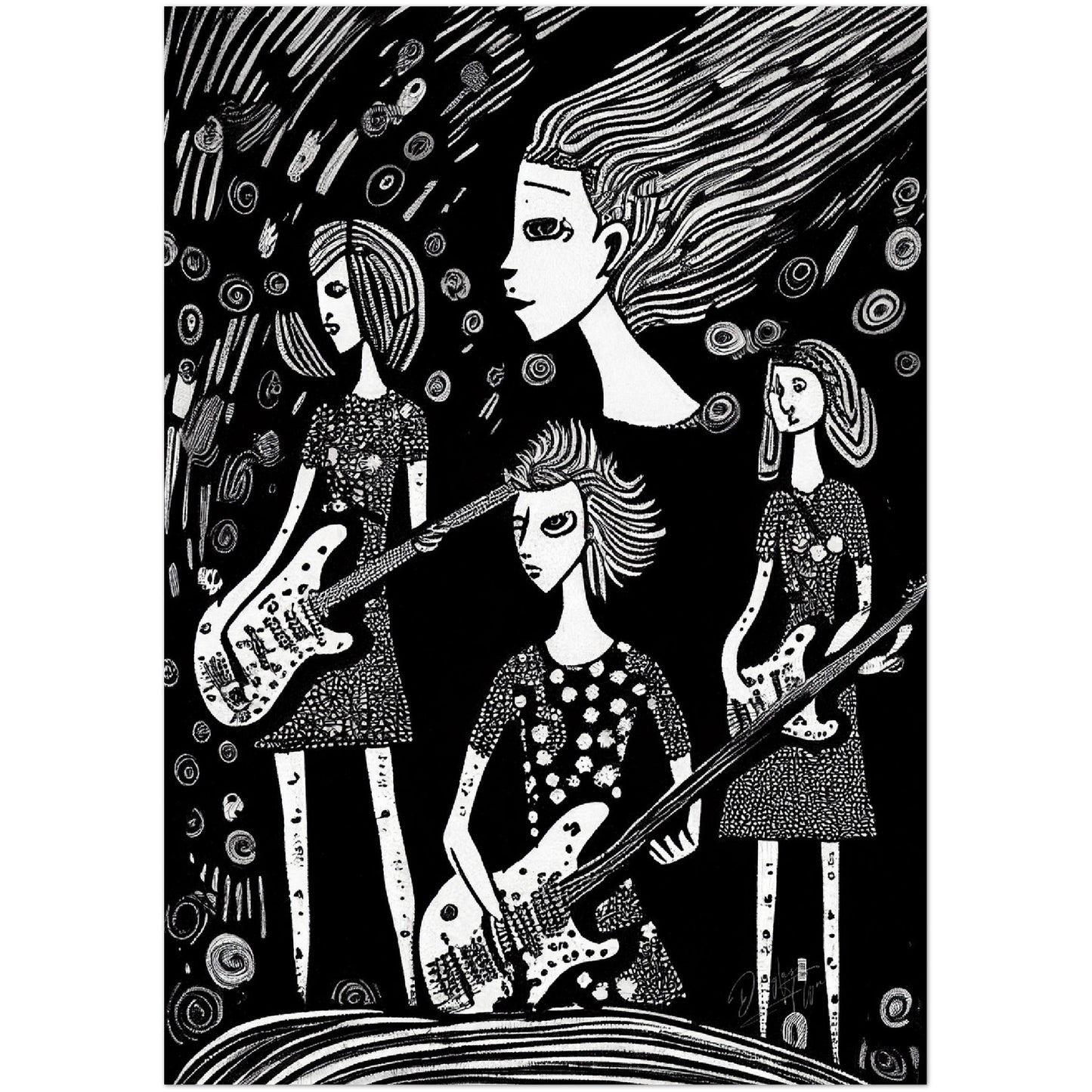 »Band Rivalries« retro poster