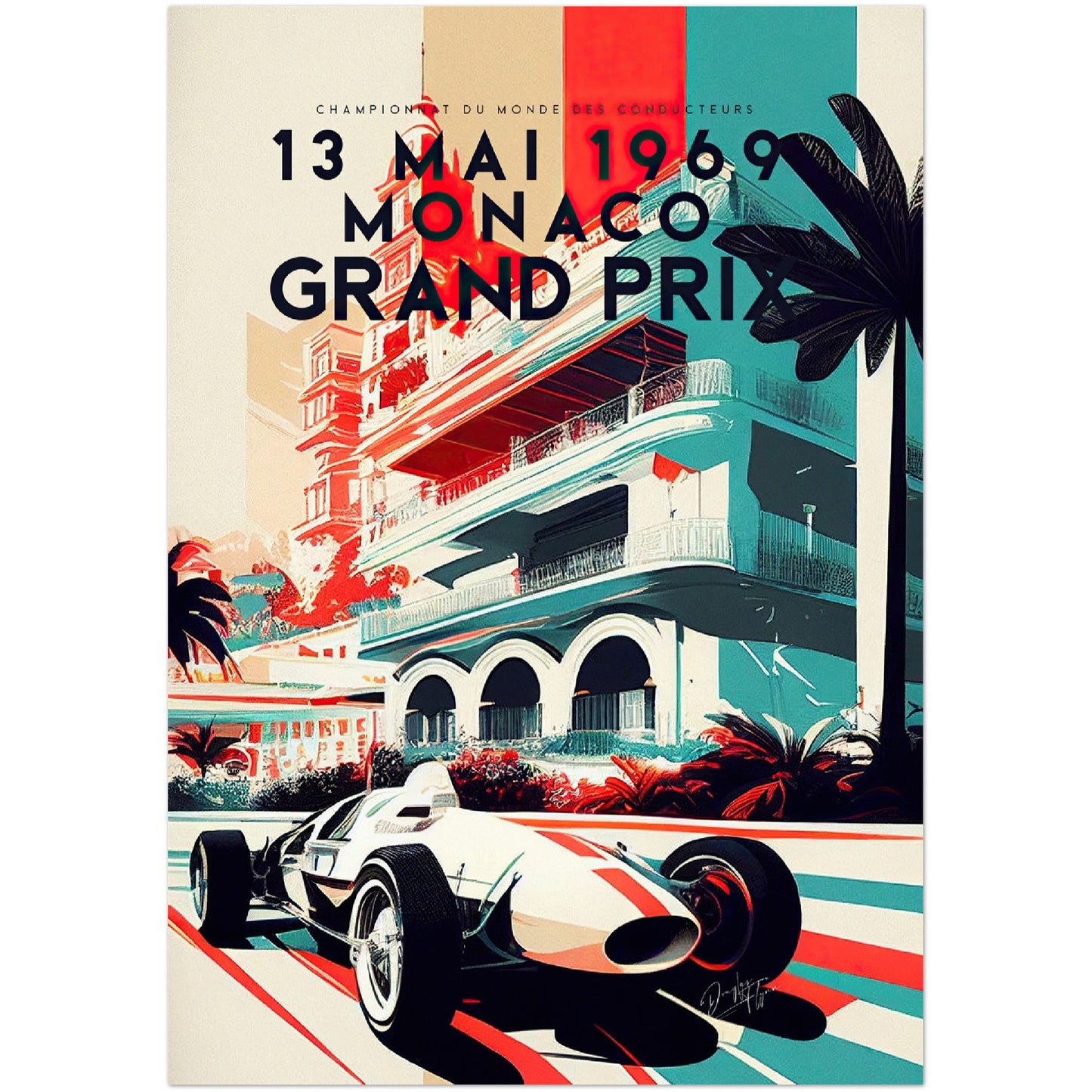 »Tales from the Track« retro poster