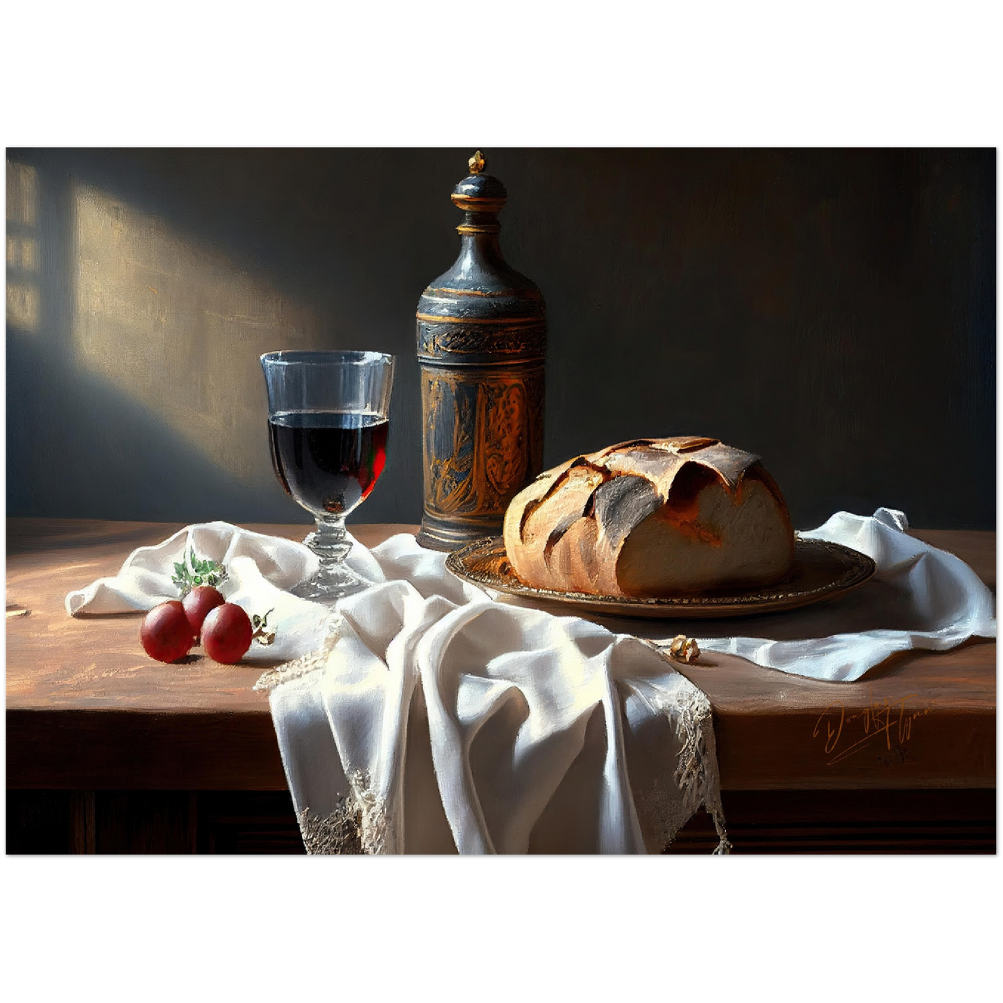 »Meal for the soul« retro poster