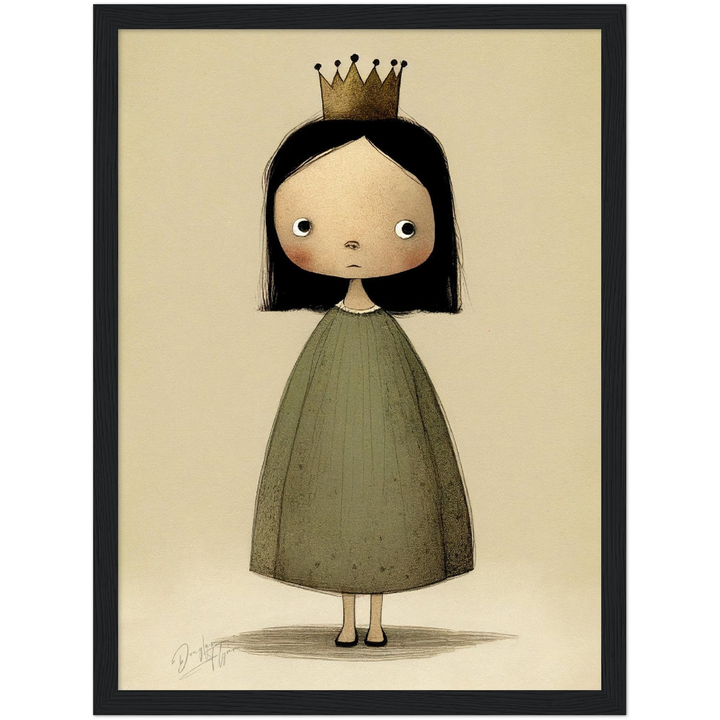 »Moody Little Royal« retro poster