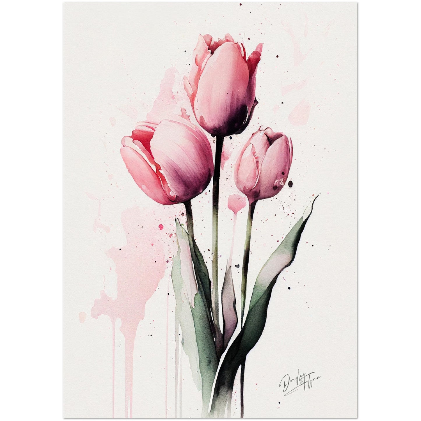 »Tulip Wanderlust« retro poster