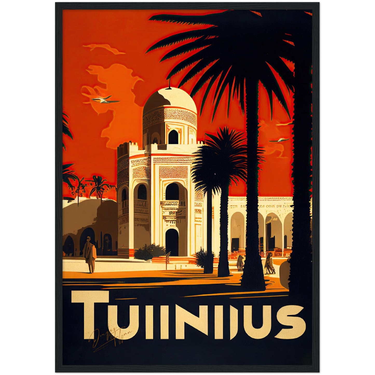 »Tunis, travel poster no 2« retro poster