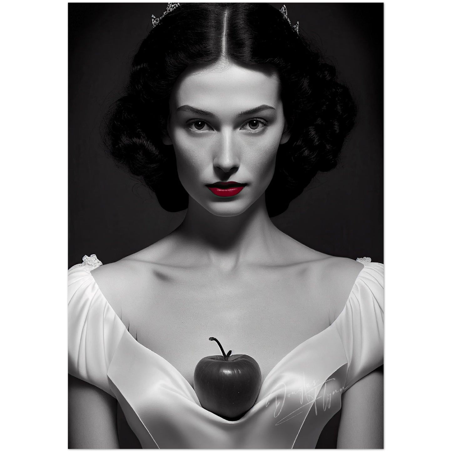 »Crowned in White« retro poster