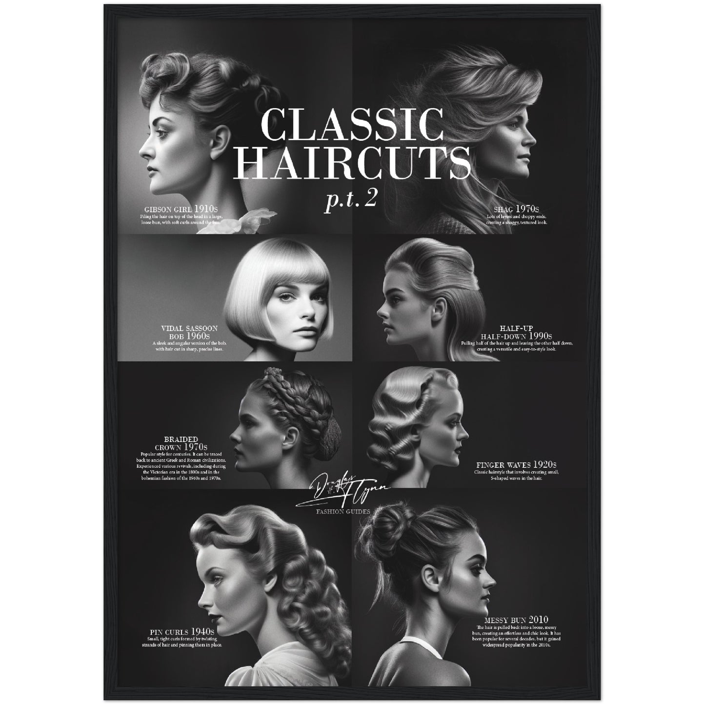 »Classic Haircuts, pt 2« retro poster