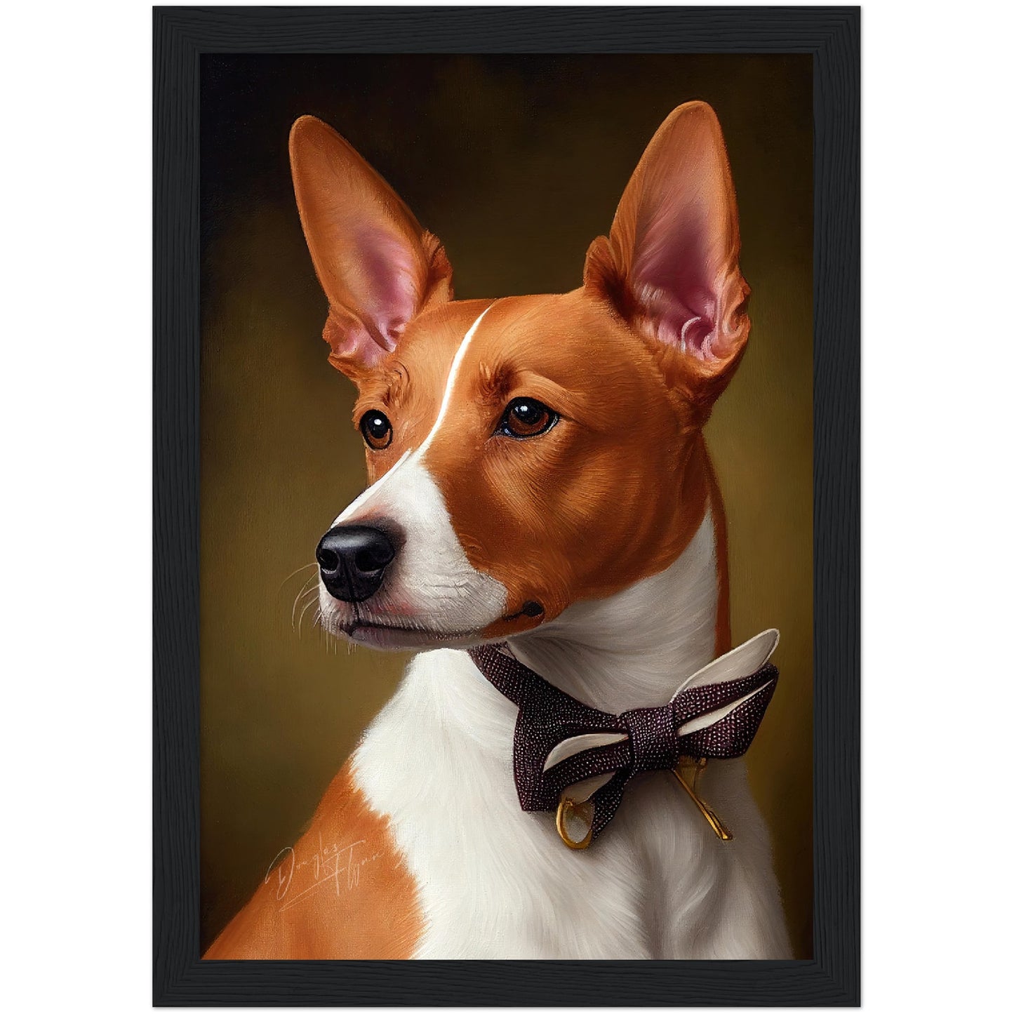 »Basenji med rosett«