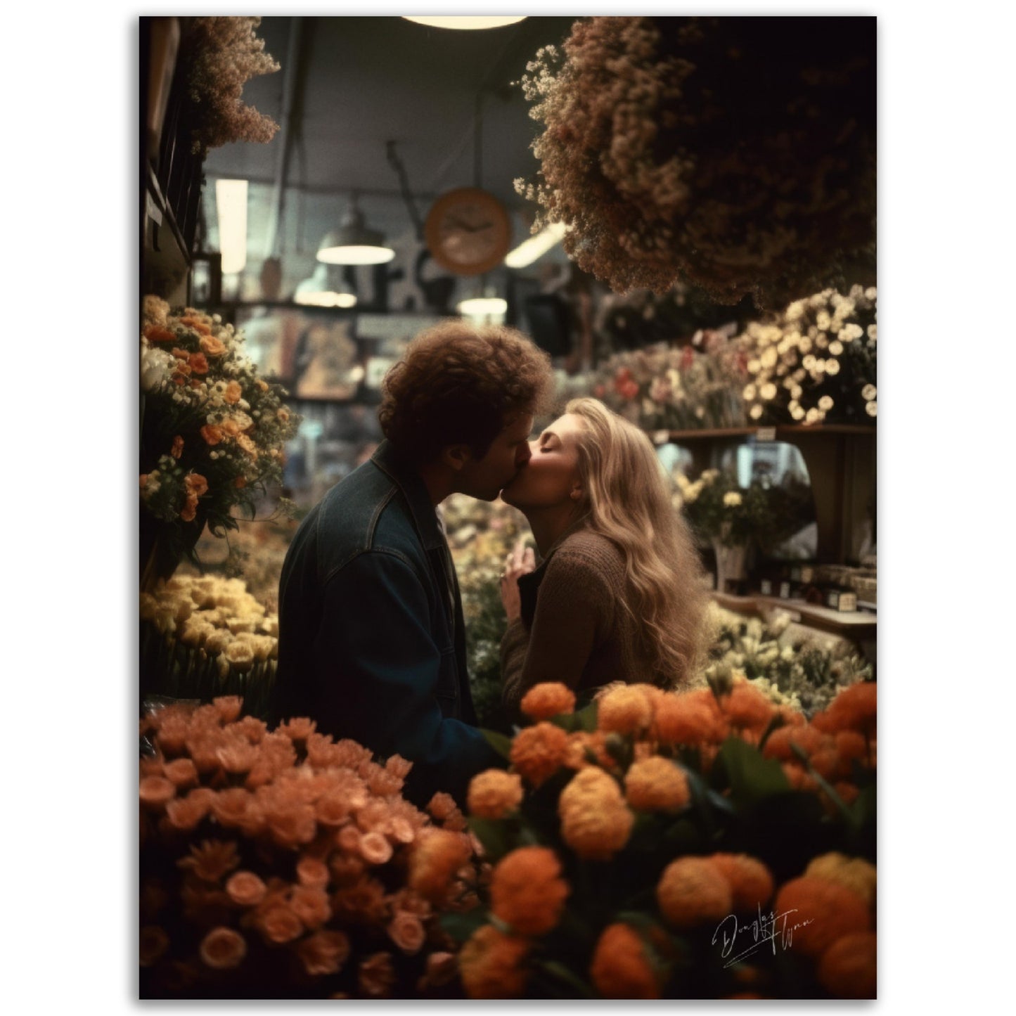 »Love's First Kiss« retroposter