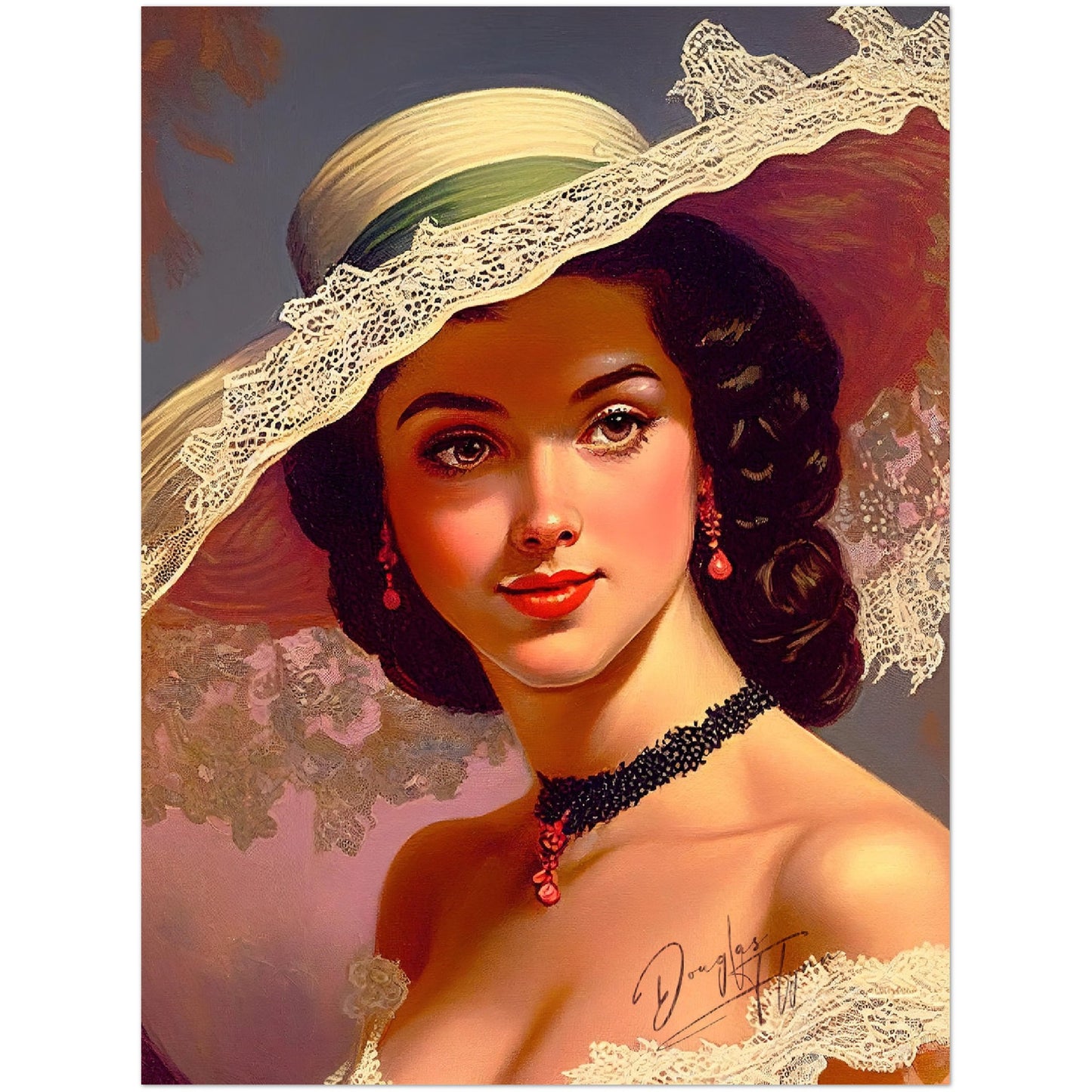 »Vintage Vanessa« retro poster