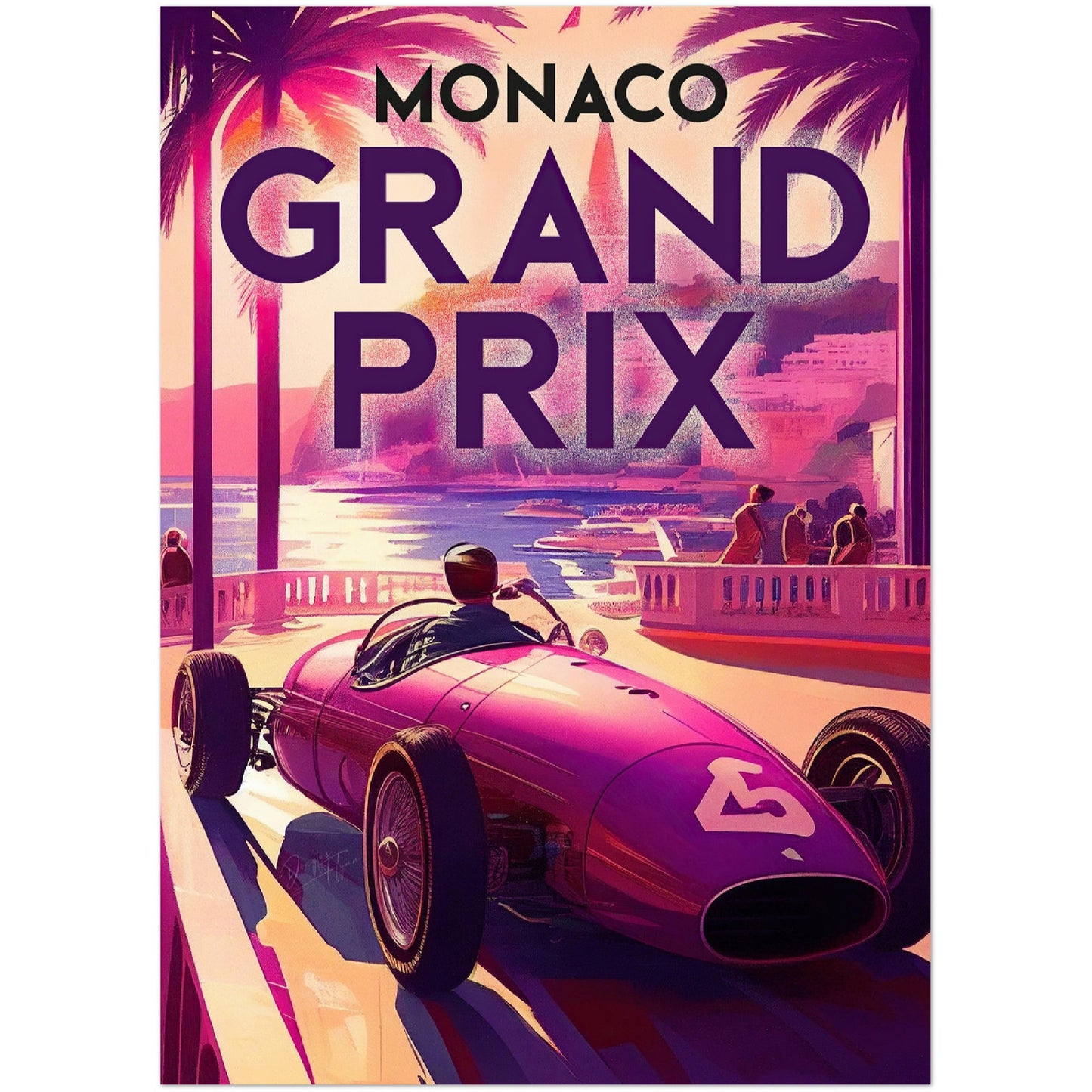 »Memorable Motorsports Moments« retro poster