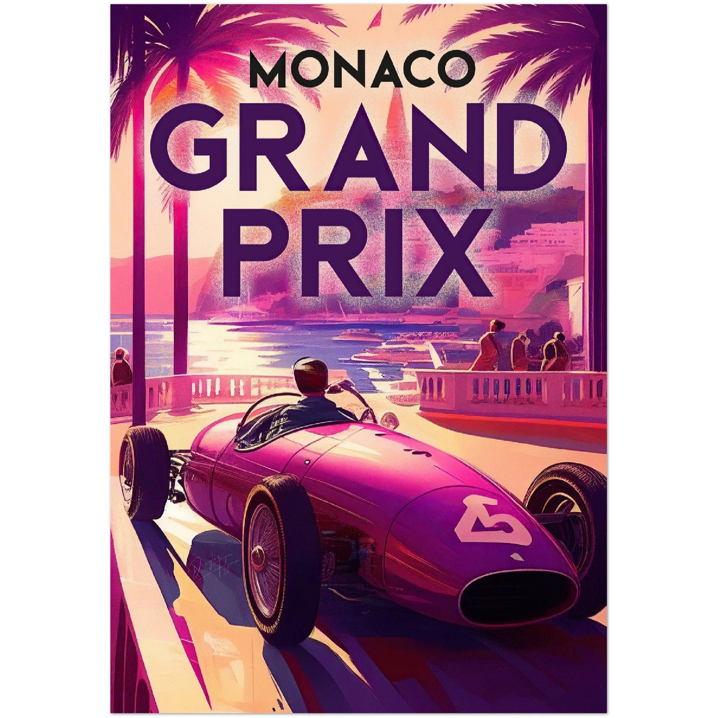 »Memorable Motorsports Moments« retro poster