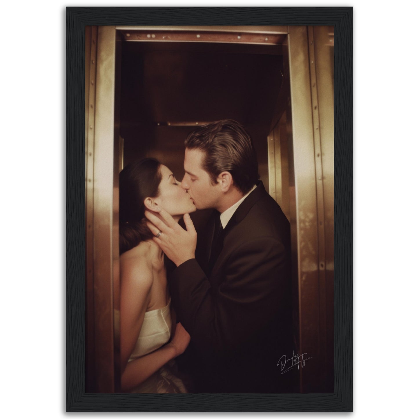»A Kiss That Sealed Forever« retroposter