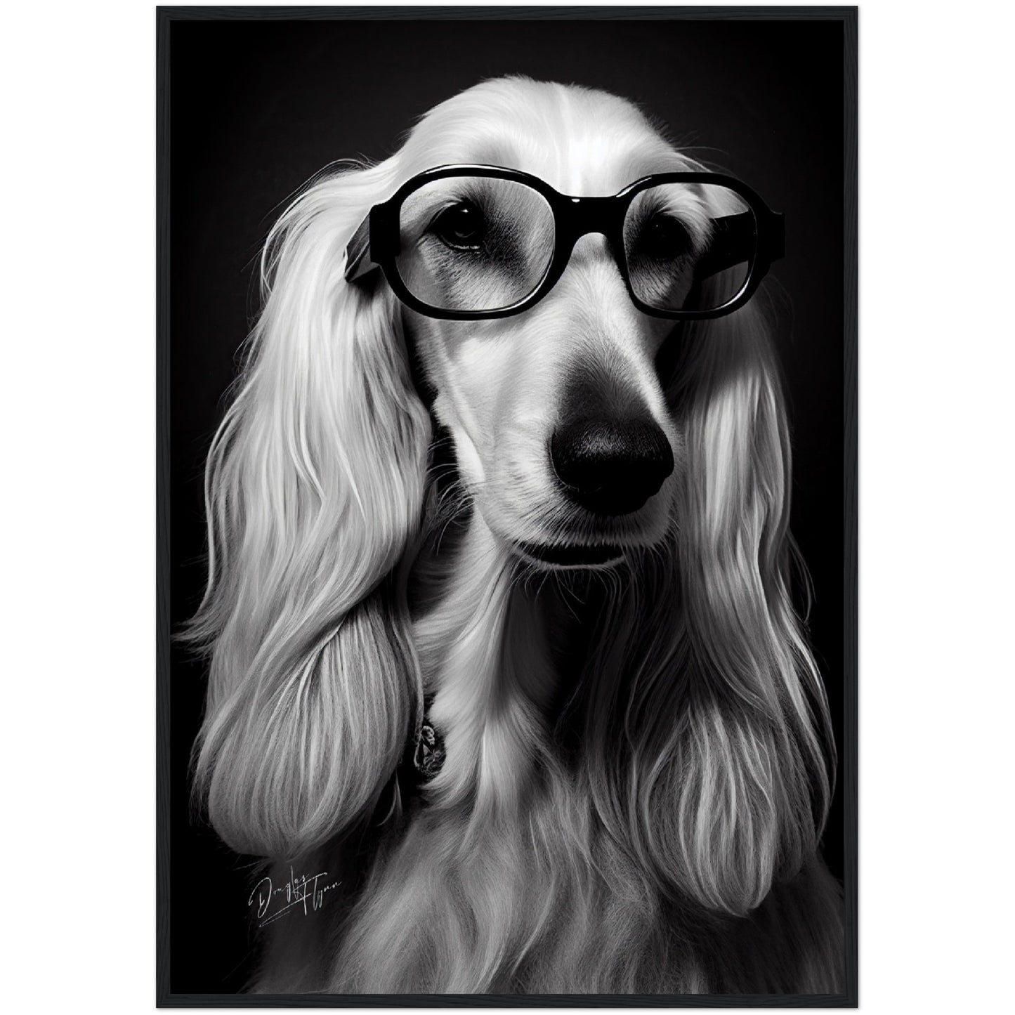»Afghan Brainy Breed« retro poster