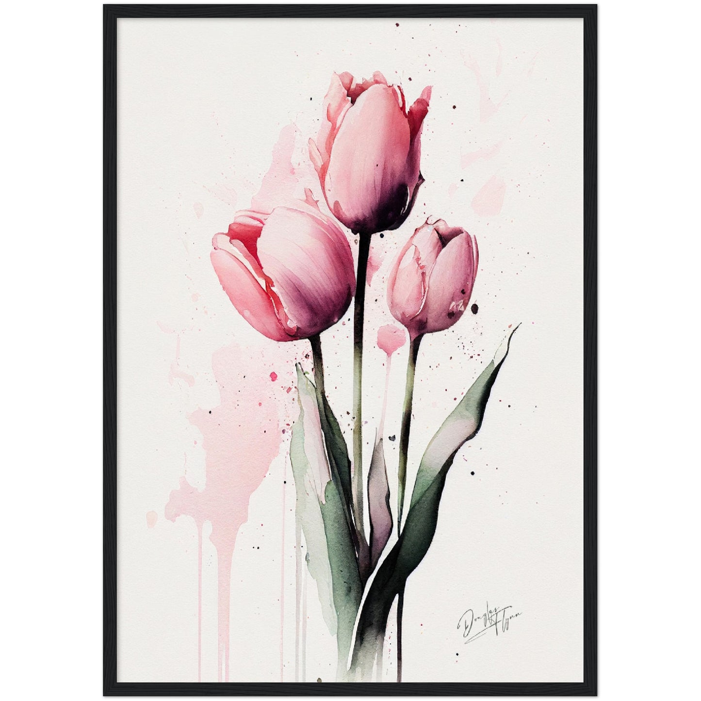 »Tulip Wanderlust« retro poster