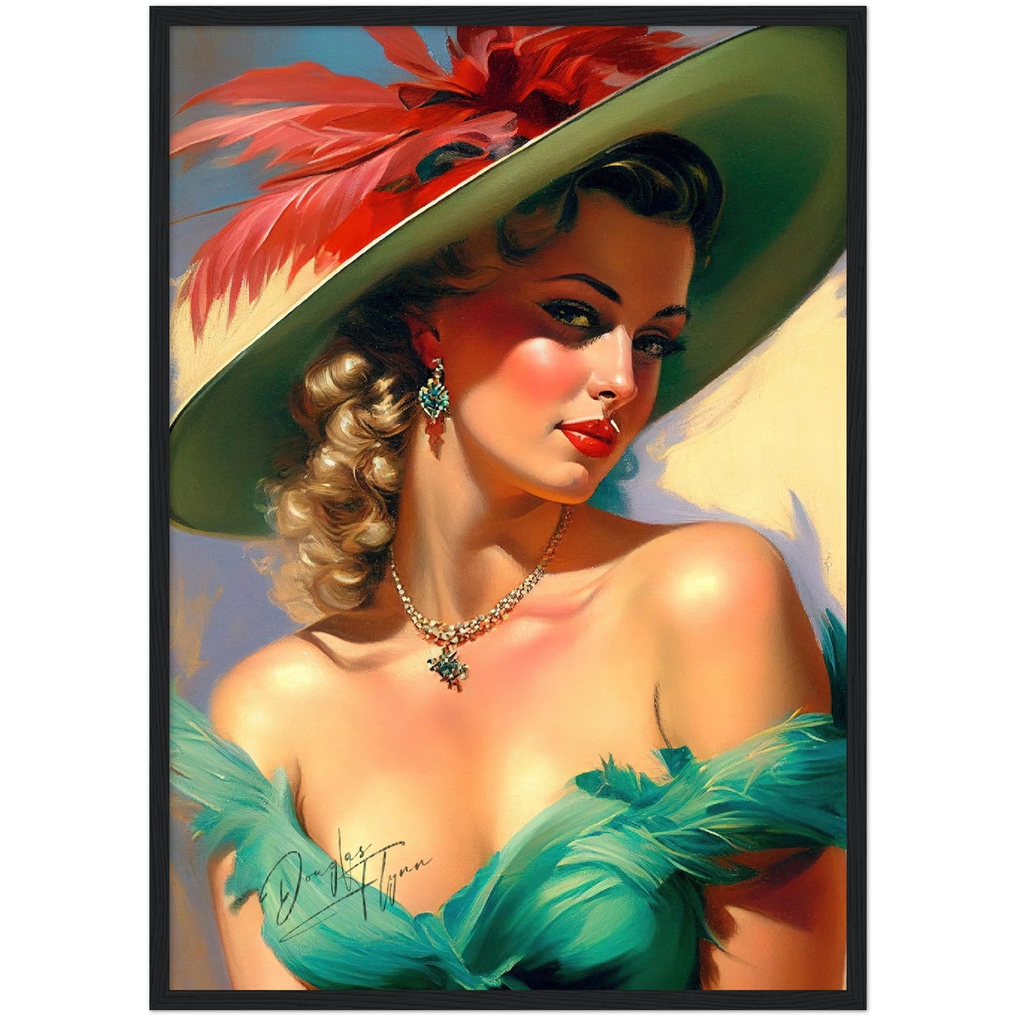 »Fiona's Fascinating Flair« retro poster