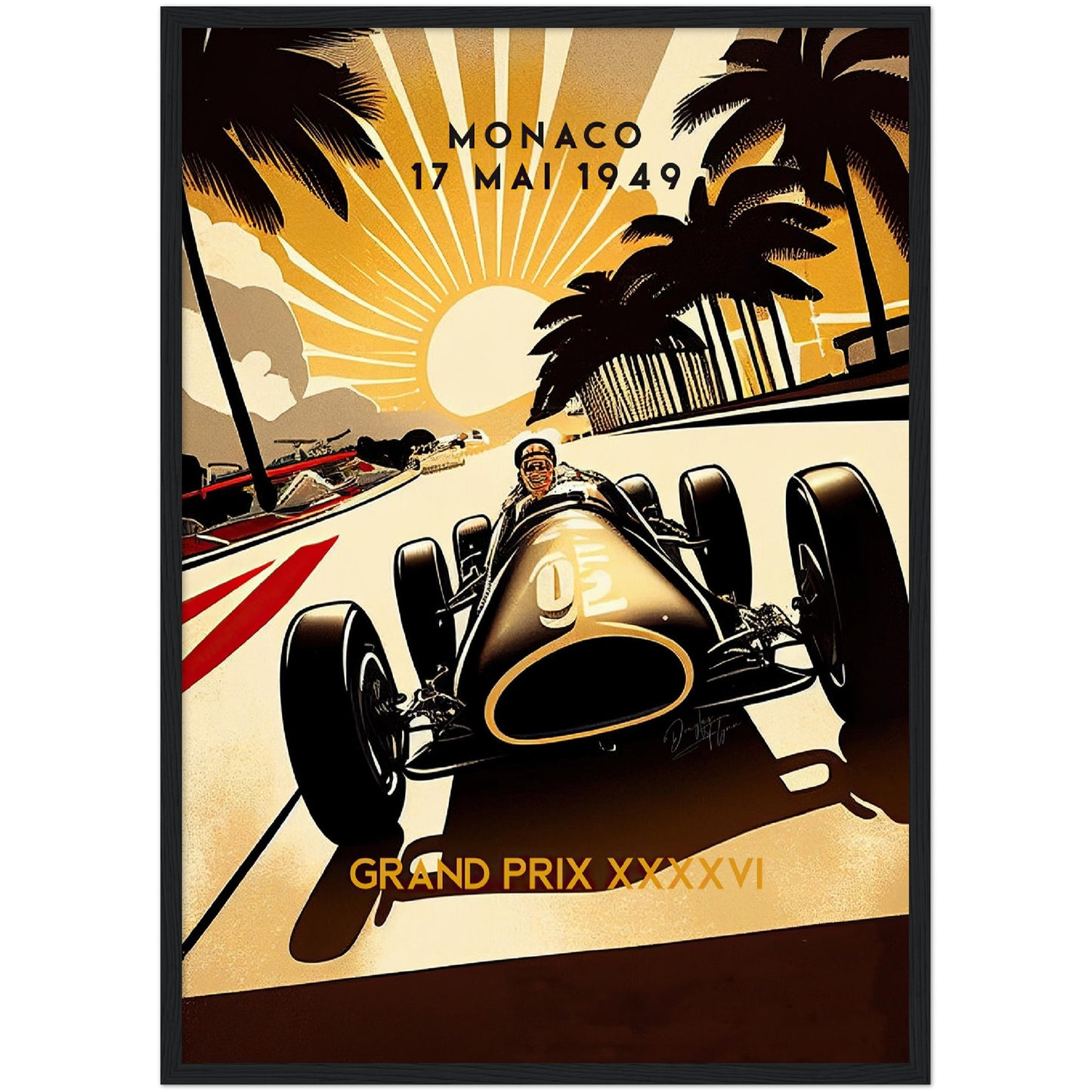 »Passionate Pioneers Racing« retro poster