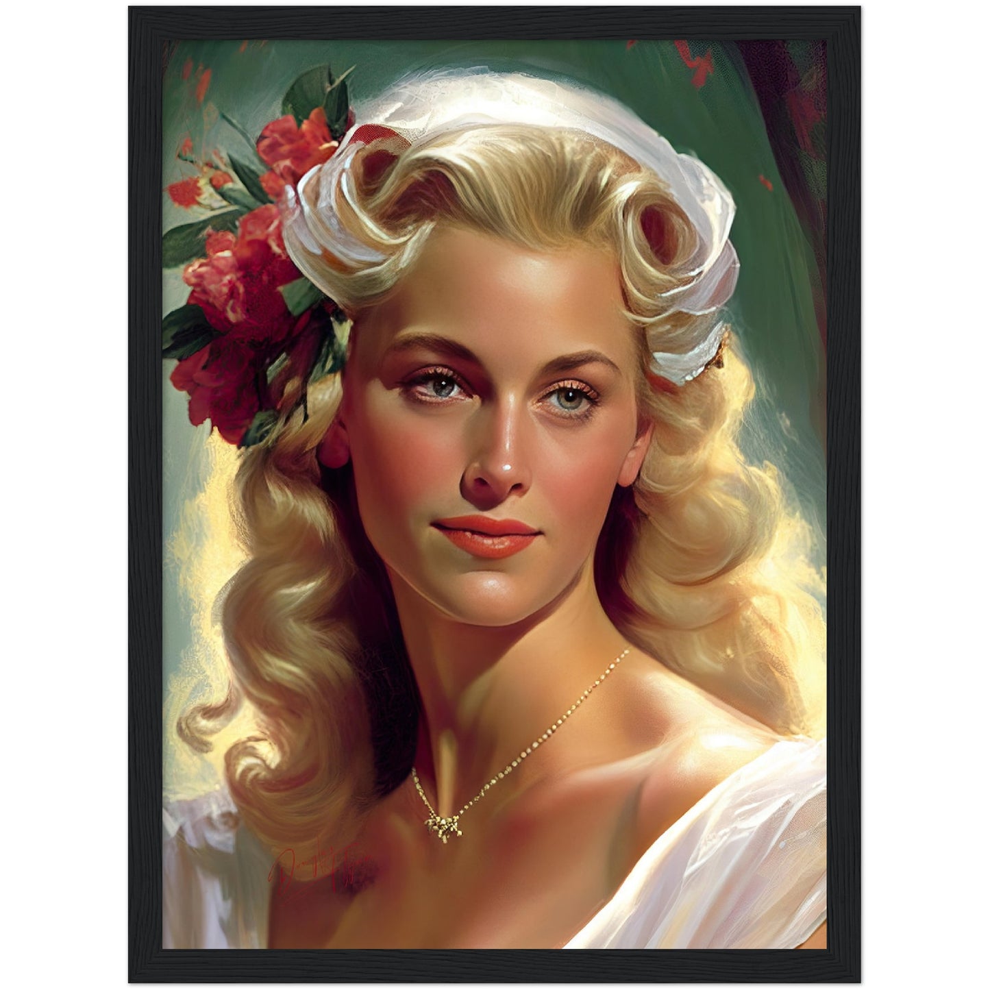 »Charming Wedding« retro poster
