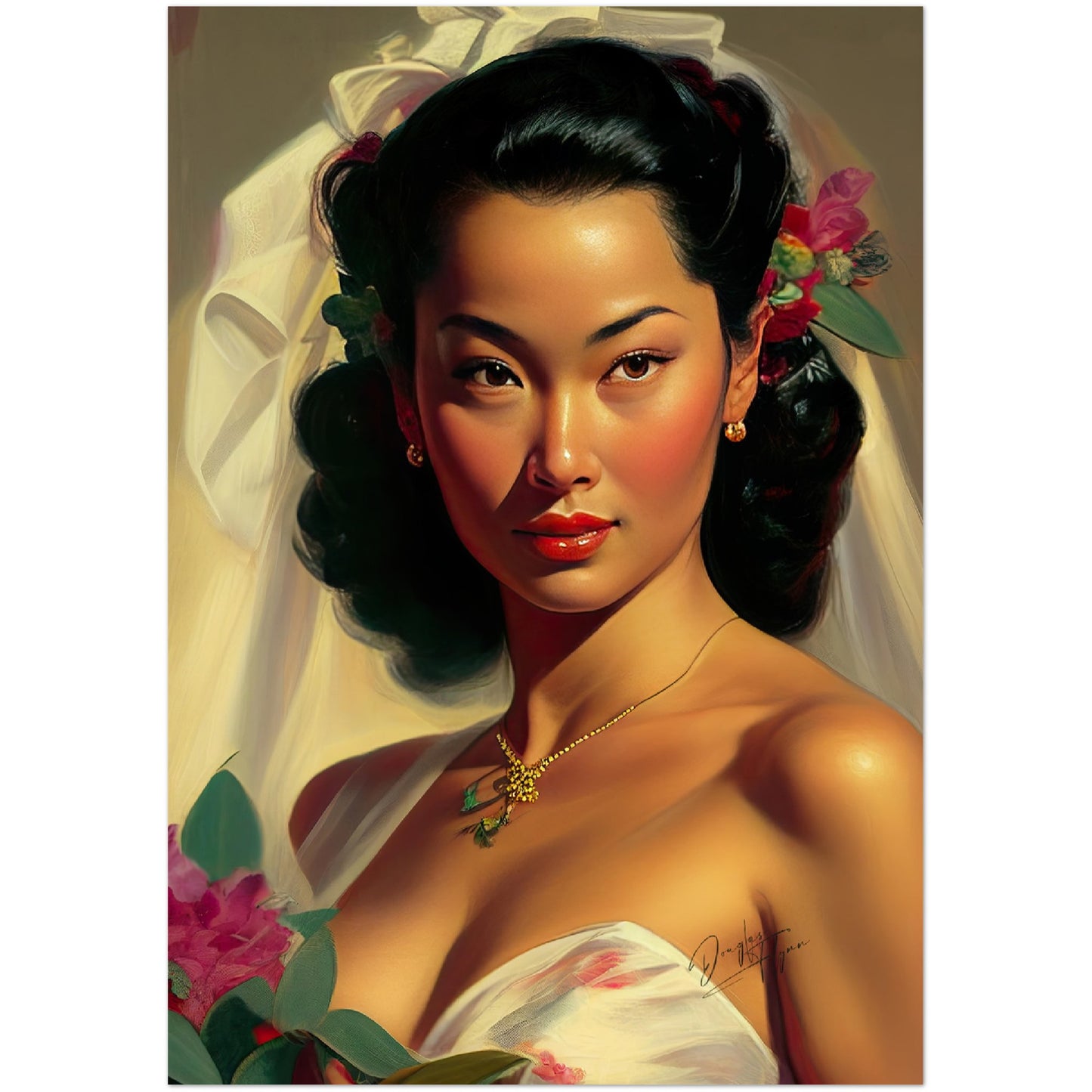 »Timeless Beauty« retro poster