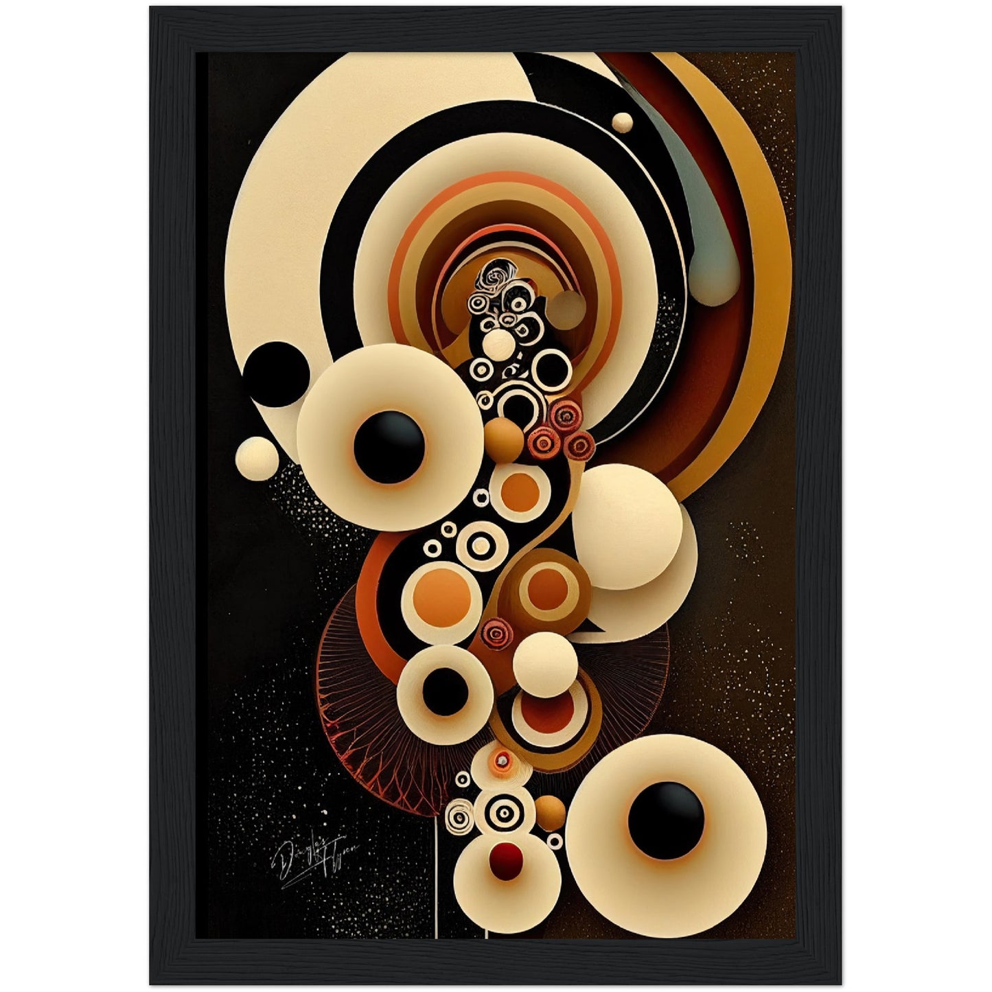 »Vibrant Structures« retro poster