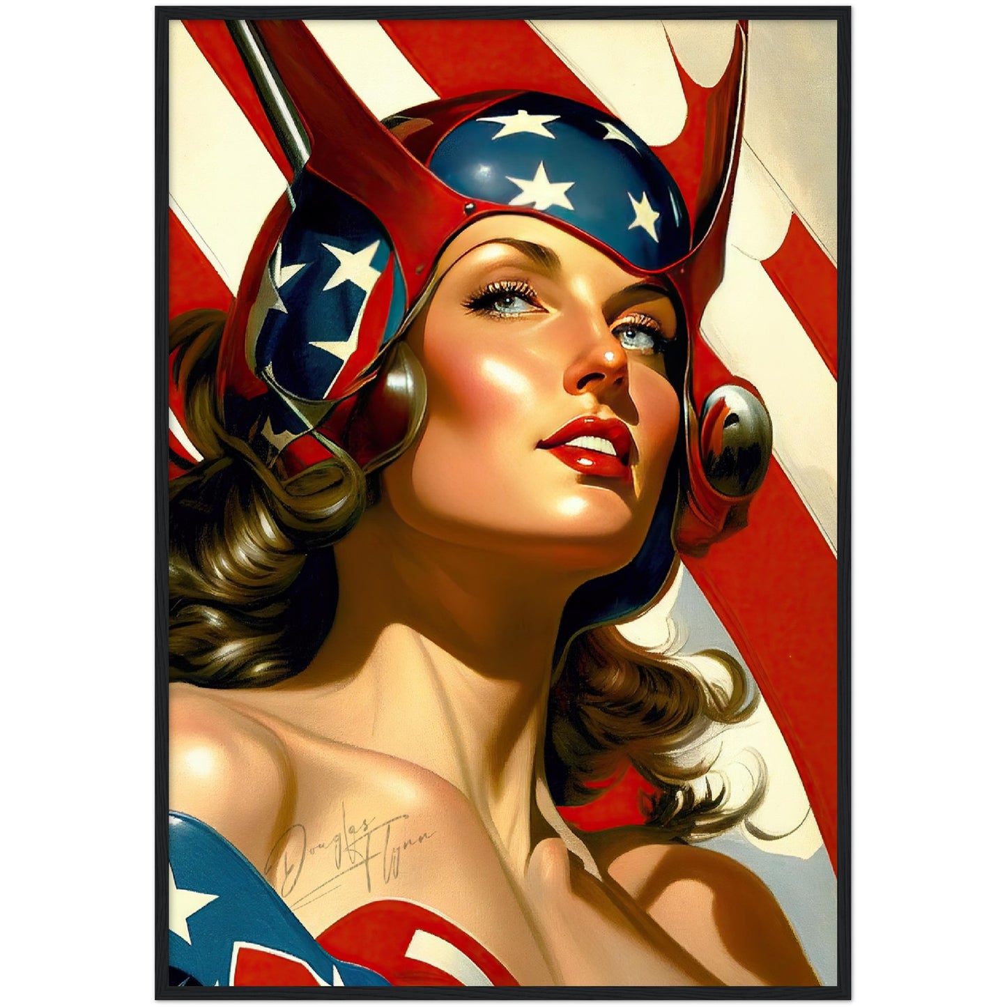 »StarSripedHero« retro poster