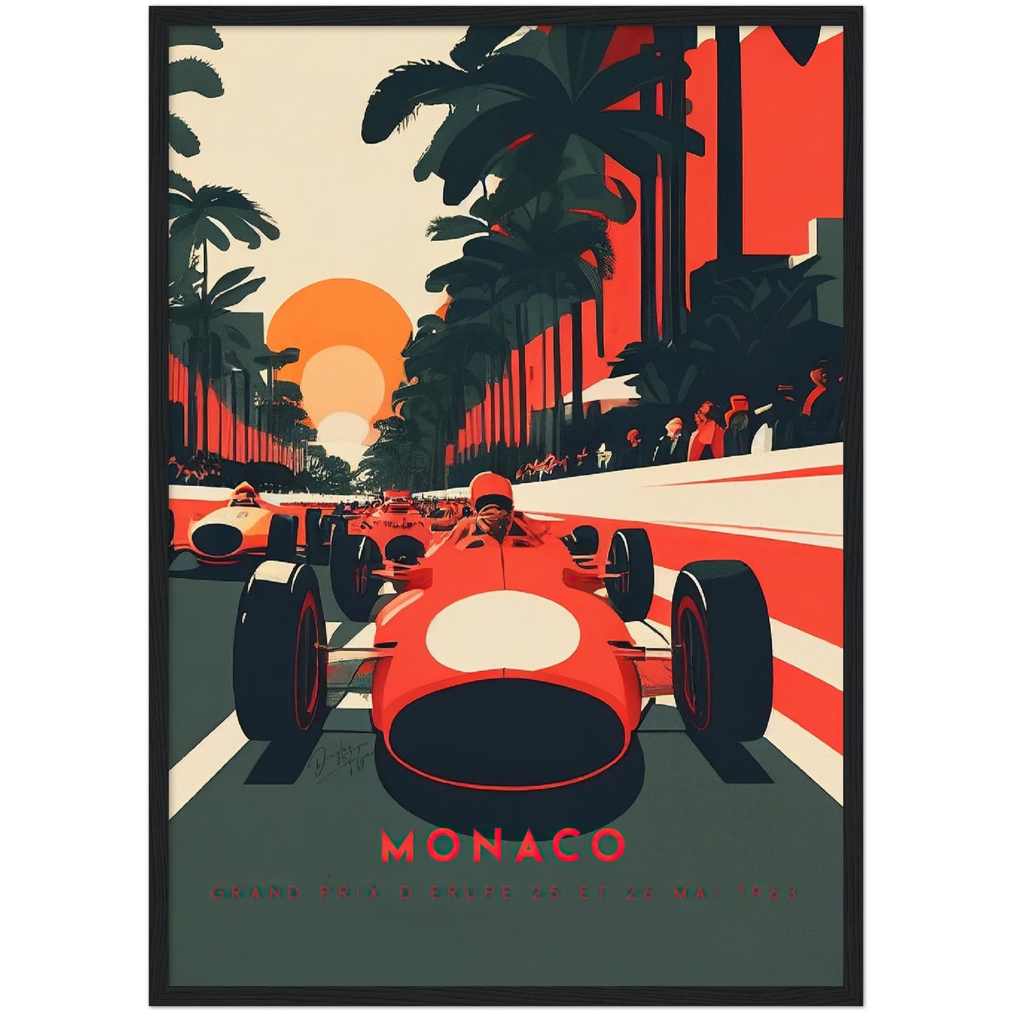 »Dynamic Decades of Racing« retro poster