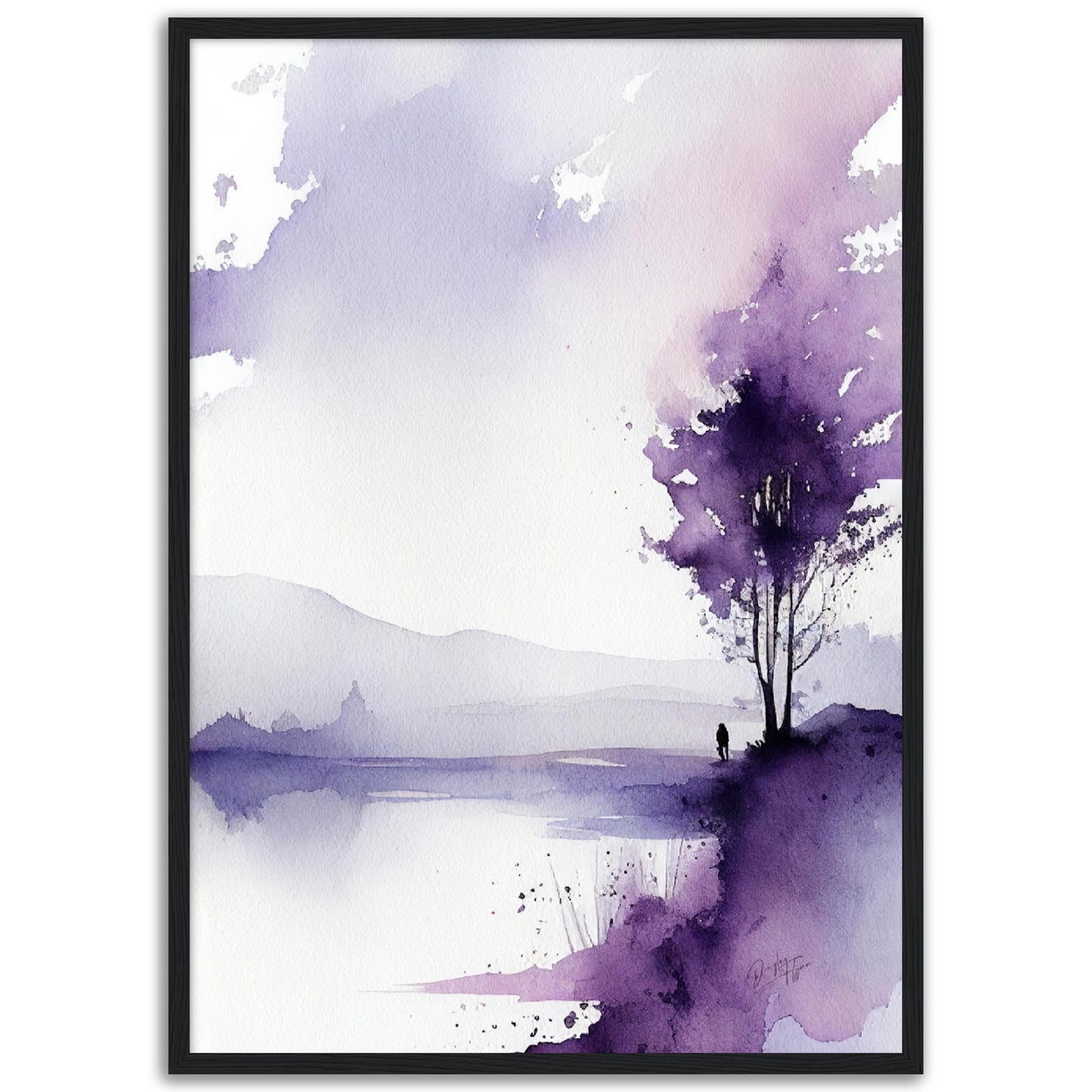 »A Purple Night« retro poster