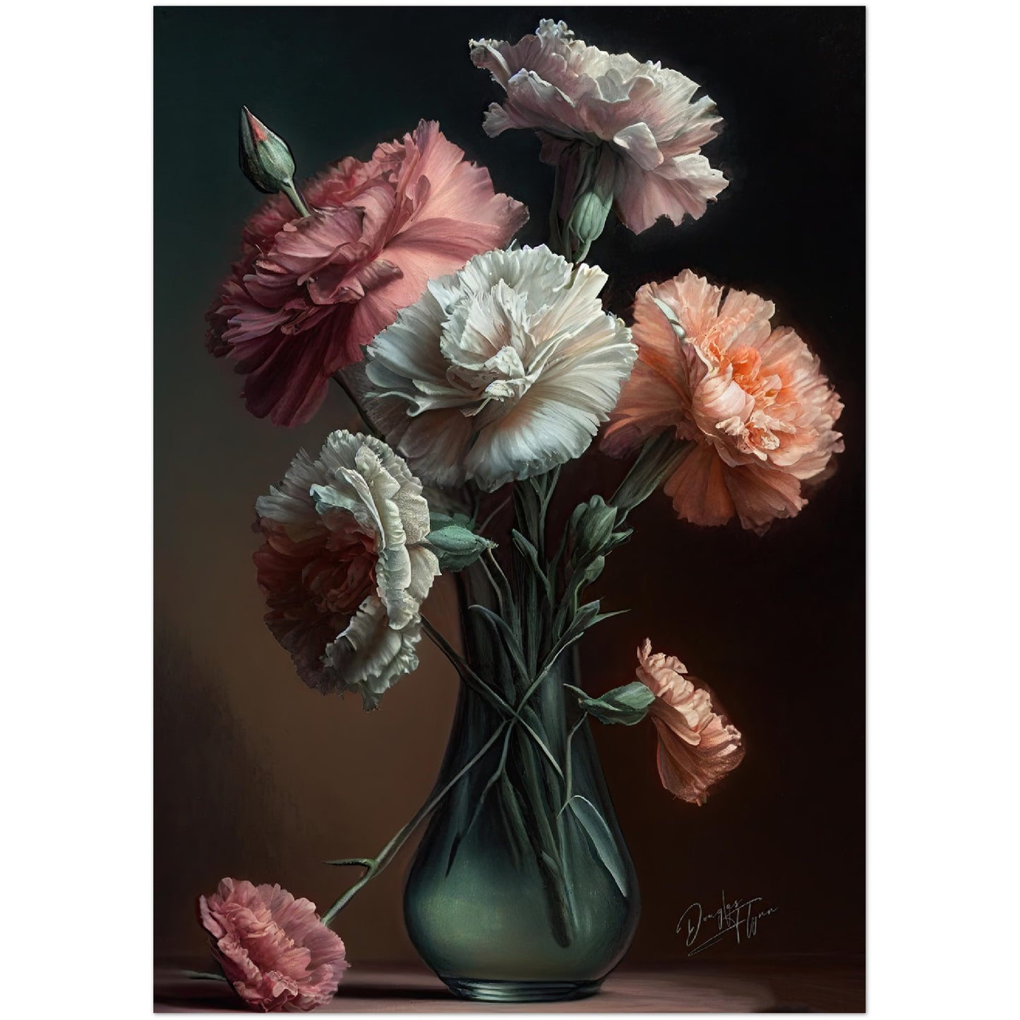 »Passionate Petals« retro poster