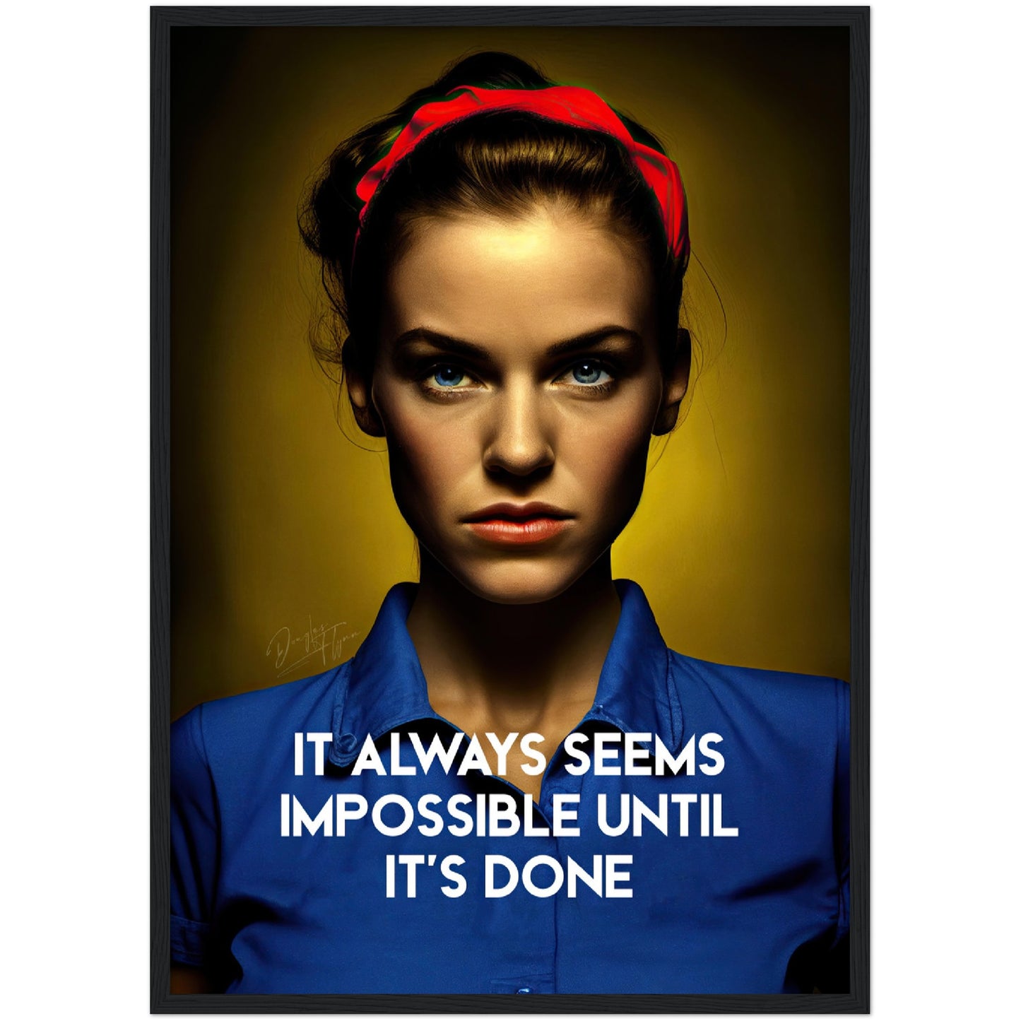 »It Always Seems Impossible« retro poster